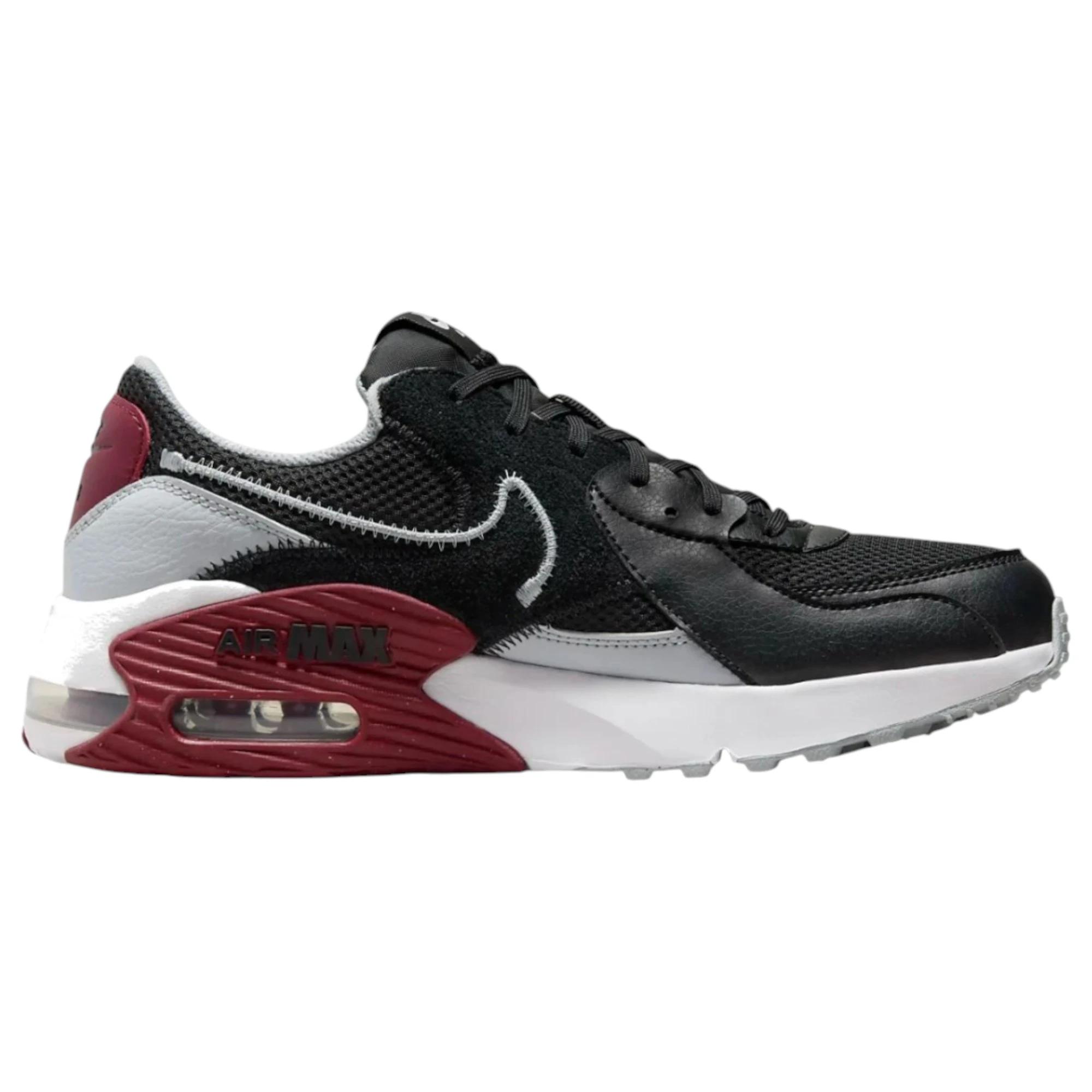 3 Nike Mens Air Max Excee Black/ Grey/ Red Athletic Shoes BLACK/GREY/RED, 3 of 7