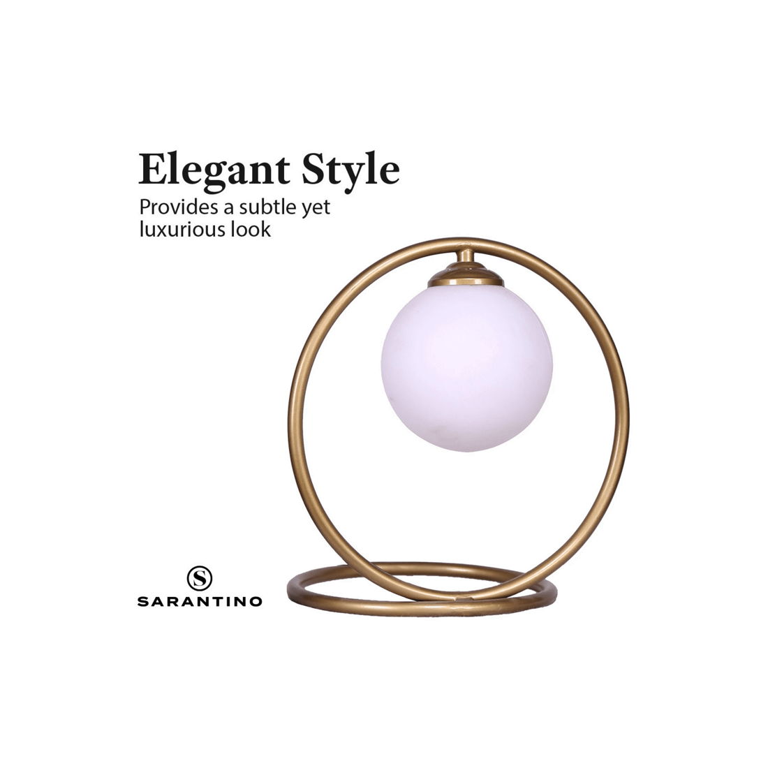 6 Sarantino Gold Metal Table Lamp, 6 of 8