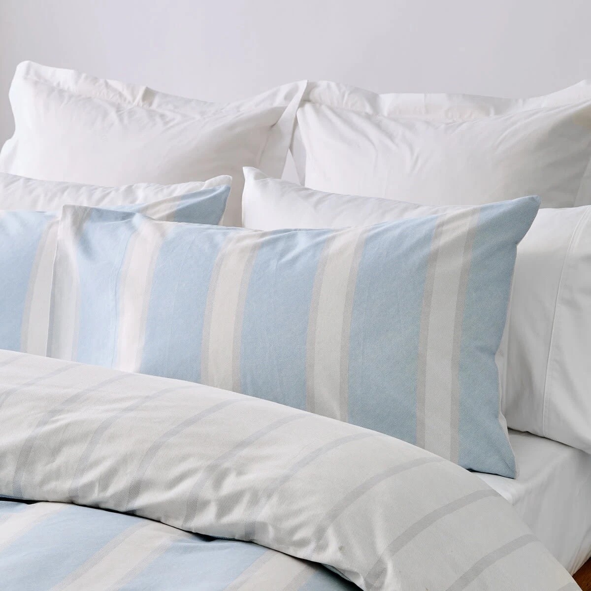 3 Cori Cotton Rich Reversible Quilt Cover Set - Single Bed, Blue, 3 of 7