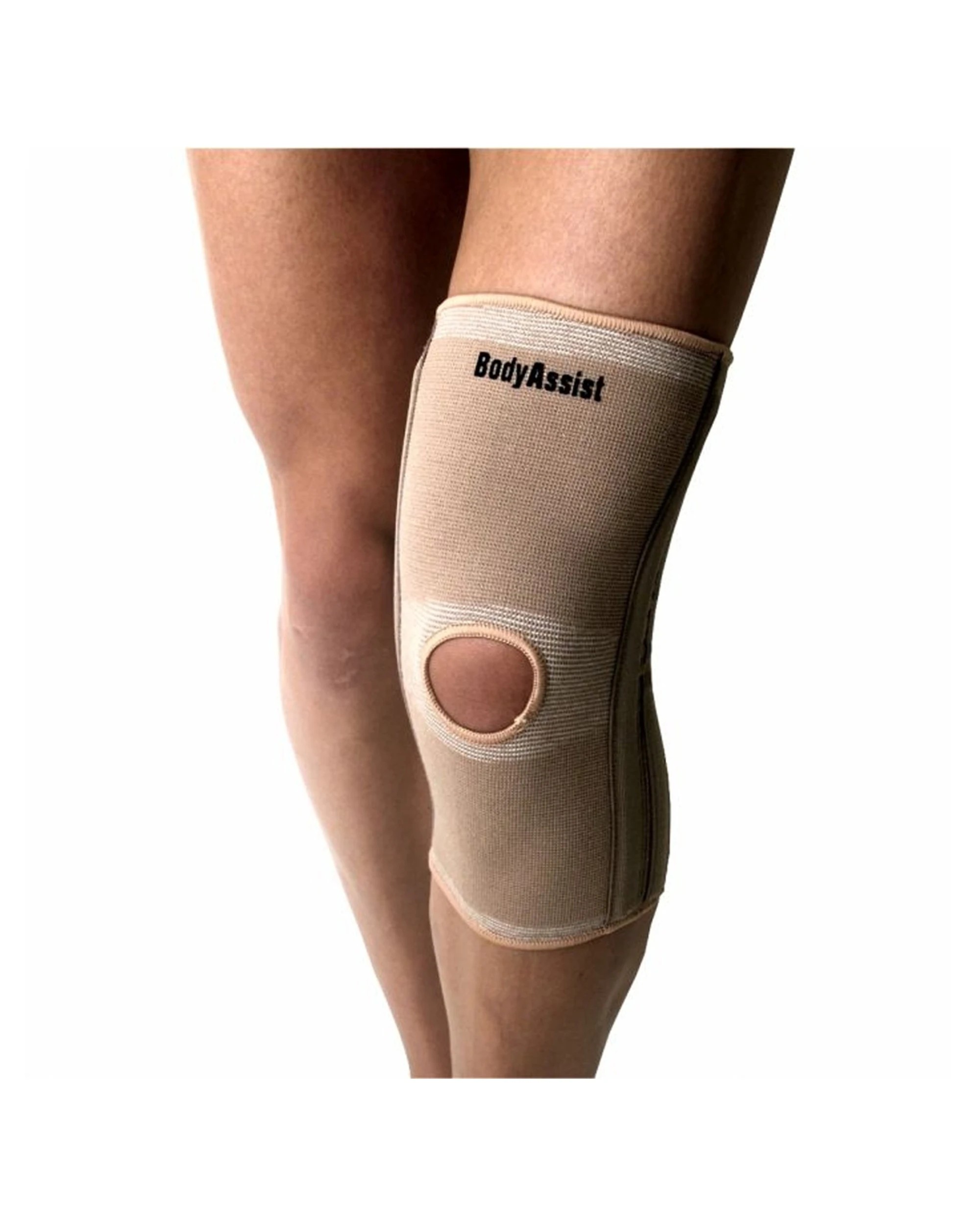 1 Bodyassist Extra Length Elastic Knee Support Open Patella X-Large - Beige - Beige, 1 of 1