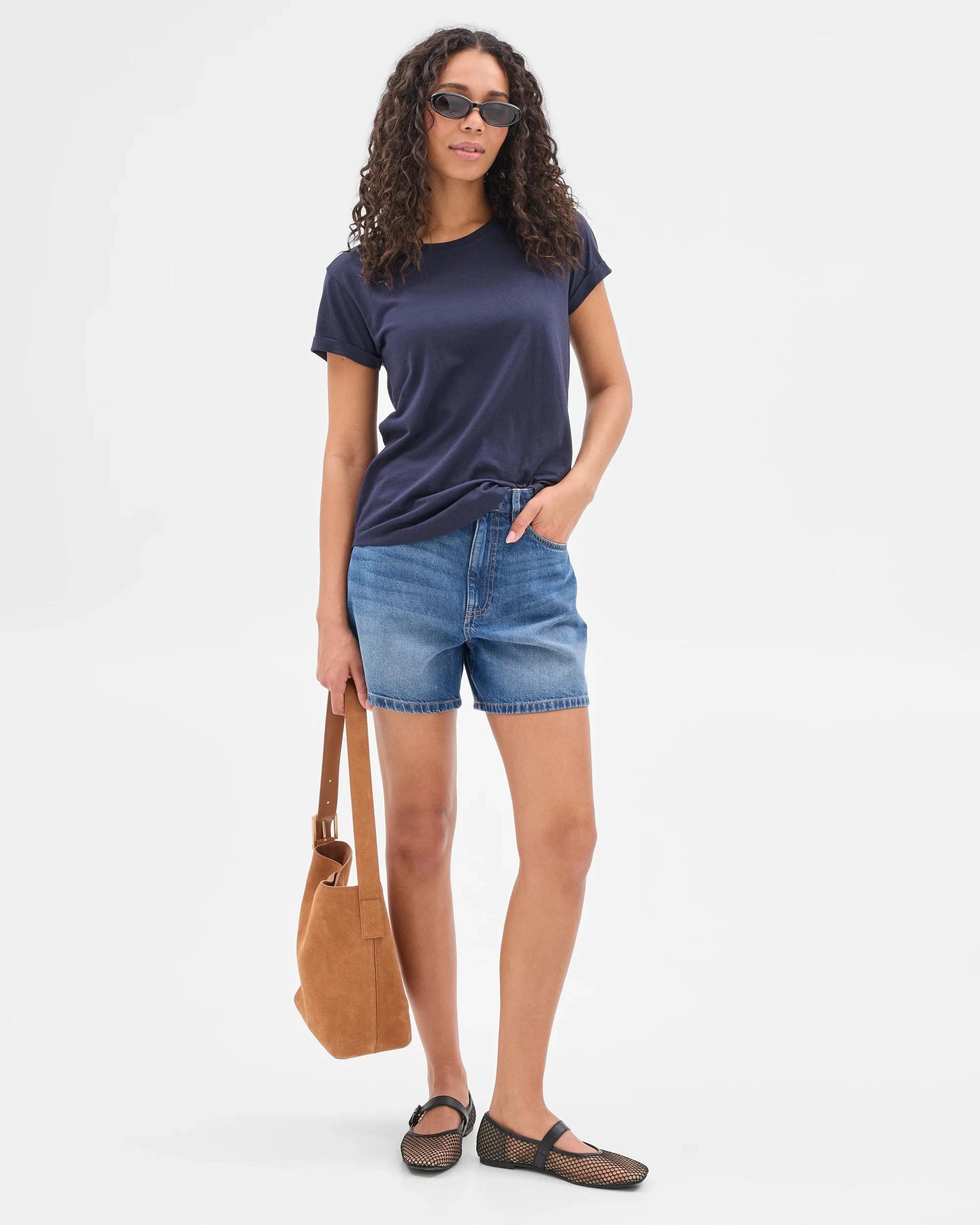 2 Target Cotton/Modal Relaxed Crew T-Shirt NIGHT SKY, 2 of 6