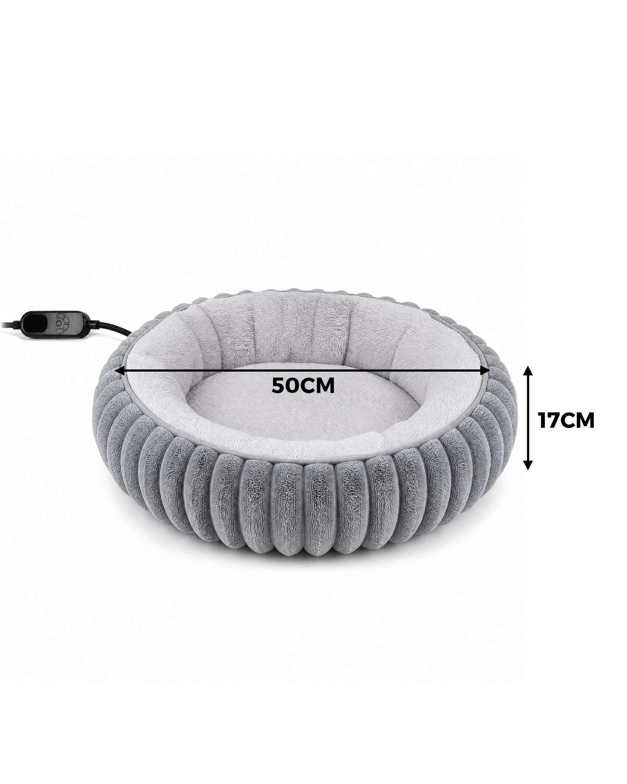 8 Advwin Heated Cat Bed Detachable Heating Pad Pet Warming Bed, 8 of 8