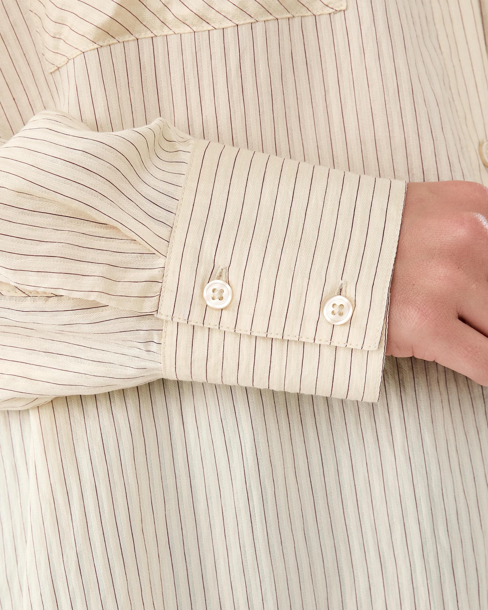 8 Long Sleeve Stripe Shirt Strp Crepe, 8 of 9