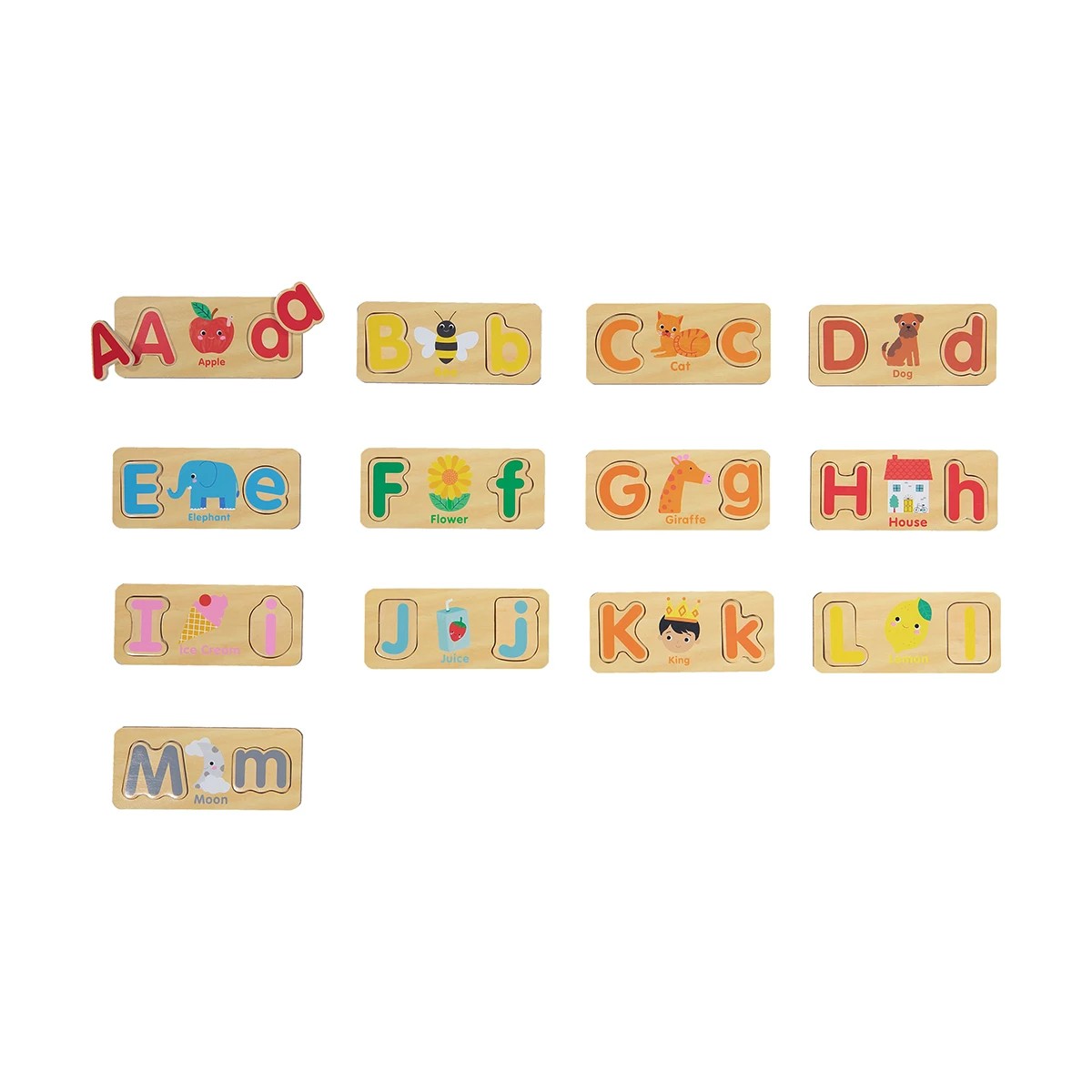 5 Wooden ABC Matching Puzzle Set, 5 of 8