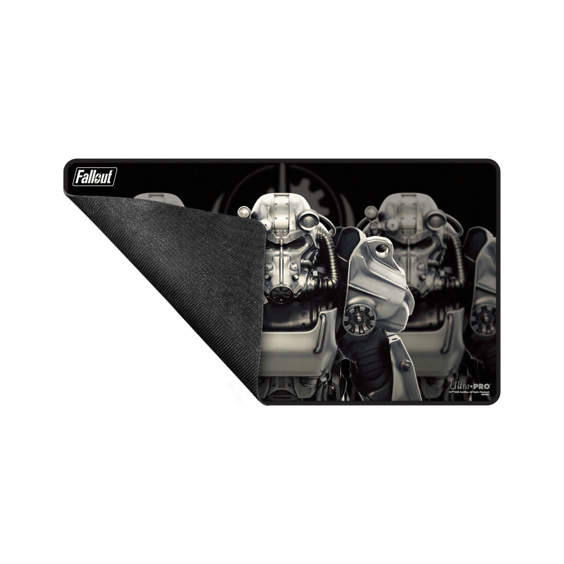2 Ultra Pro Fallout: Brotherhood of Steel Black-Stitched Playmat - Black, 2 of 3