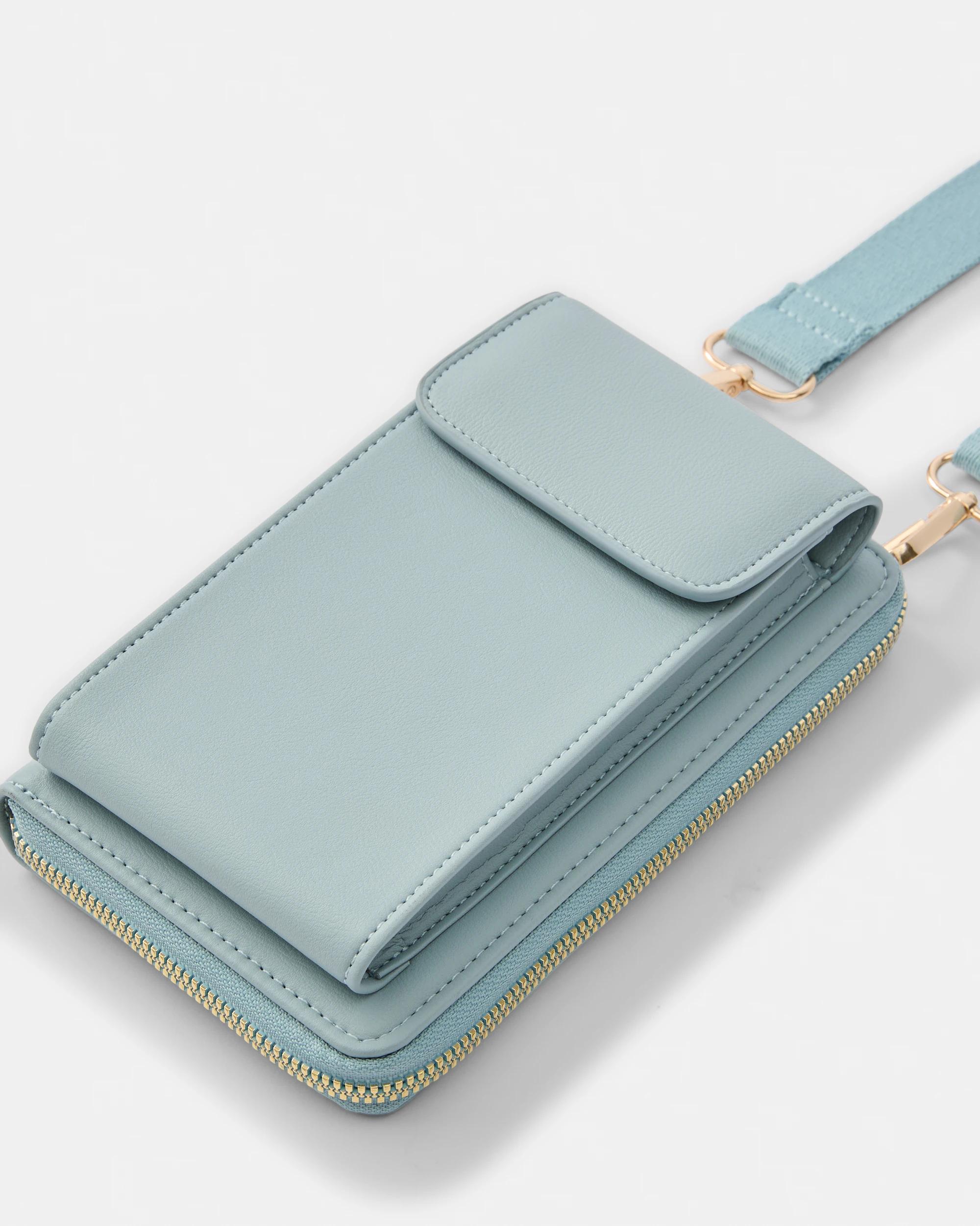 4 Crossbody Phone Wallet Bag Wint Blue, 4 of 6