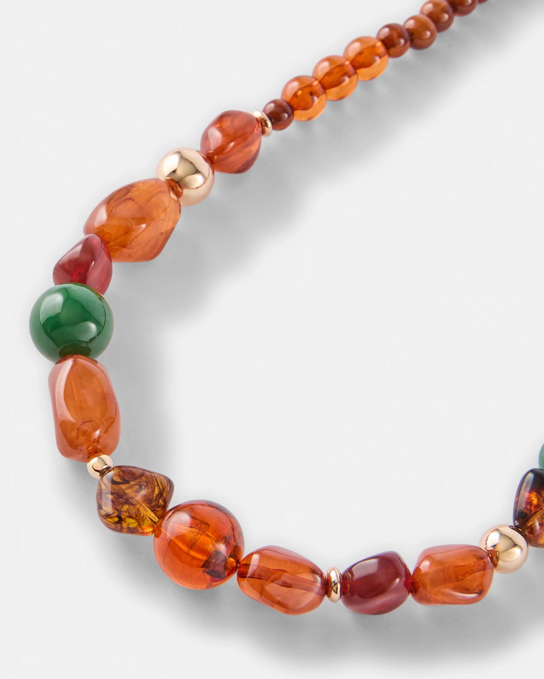 1 Graduated Bead Necklace - Brown Brown, 1 of 5