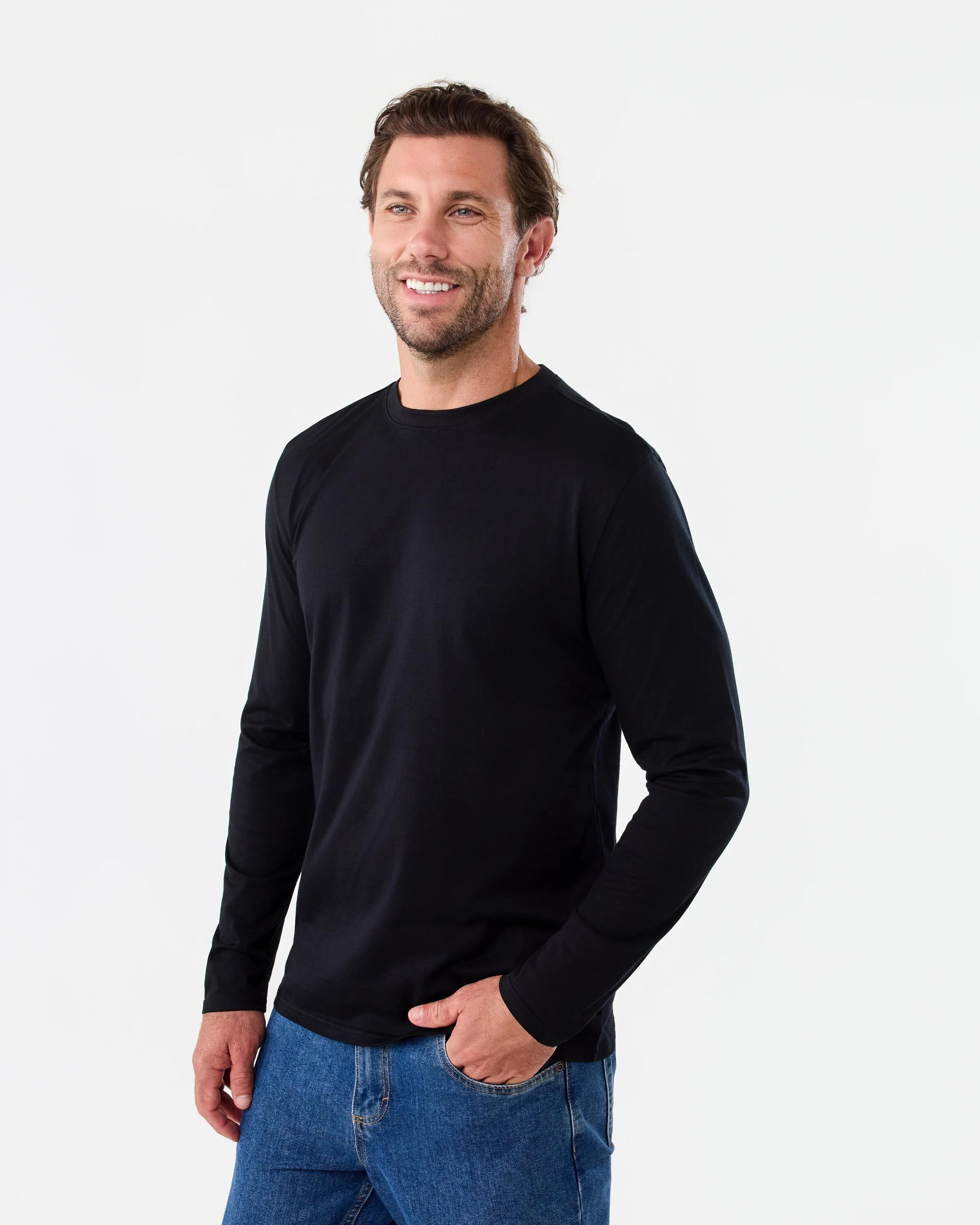 2 Long Sleeve Core T-shirt Black, 2 of 5