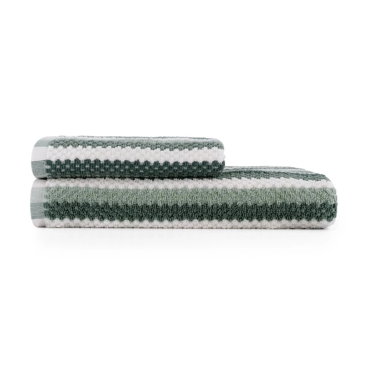 6 Multi Stripe Cotton Bath Towel - Teal, 6 of 6