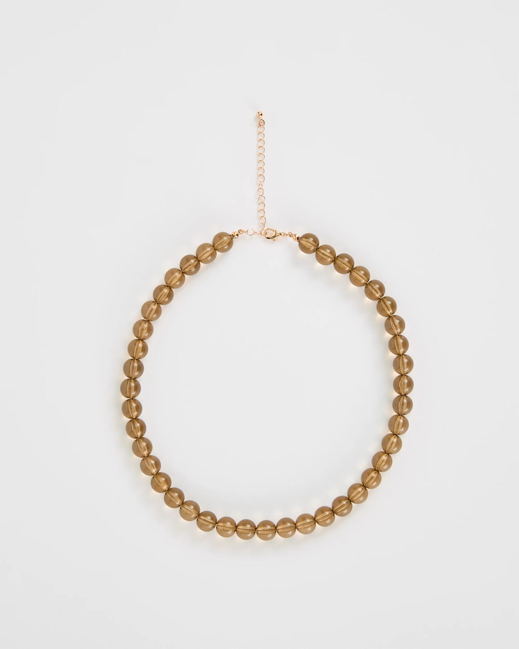 1 Target Woman Beaded Necklace KHAKI, 1 of 1