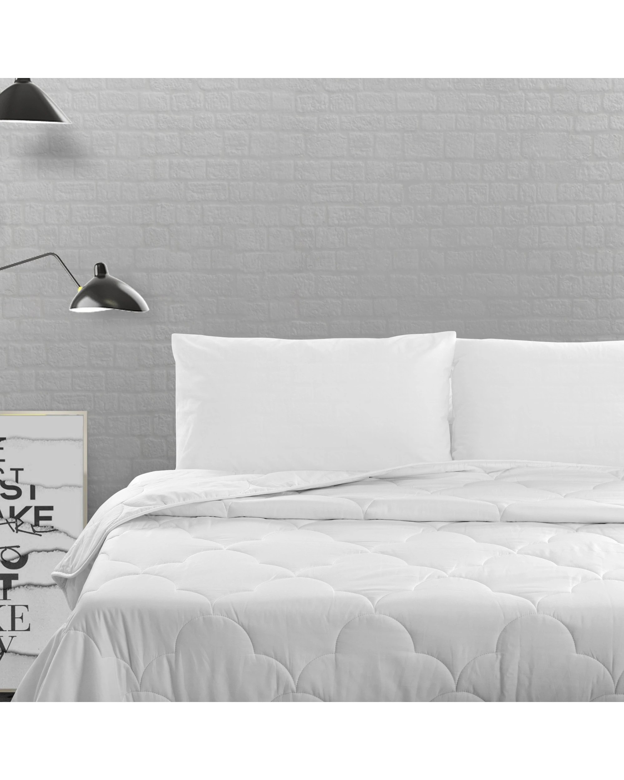 3 Natural Home 250gsm Summer Cotton Quilt - Super King Bed - White, 3 of 10