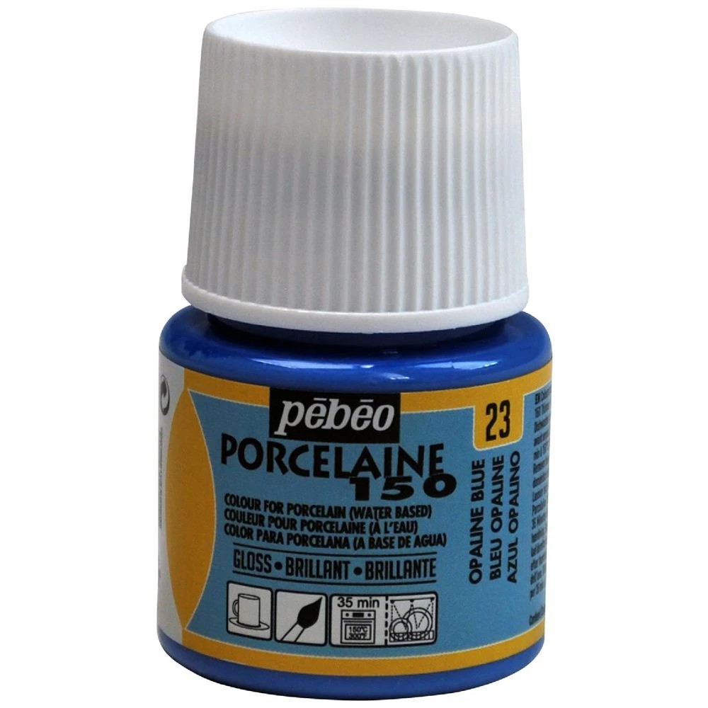 1 Pebeo Porcelaine 150 Paint 45ml Opaline Blue, 1 of 1