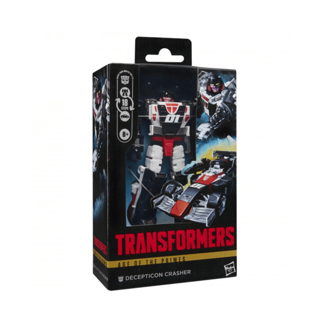 1 Hasbro Transformers Age of the Primes: Deluxe Class Decepticon Crasher Action Figure, 1 of 5