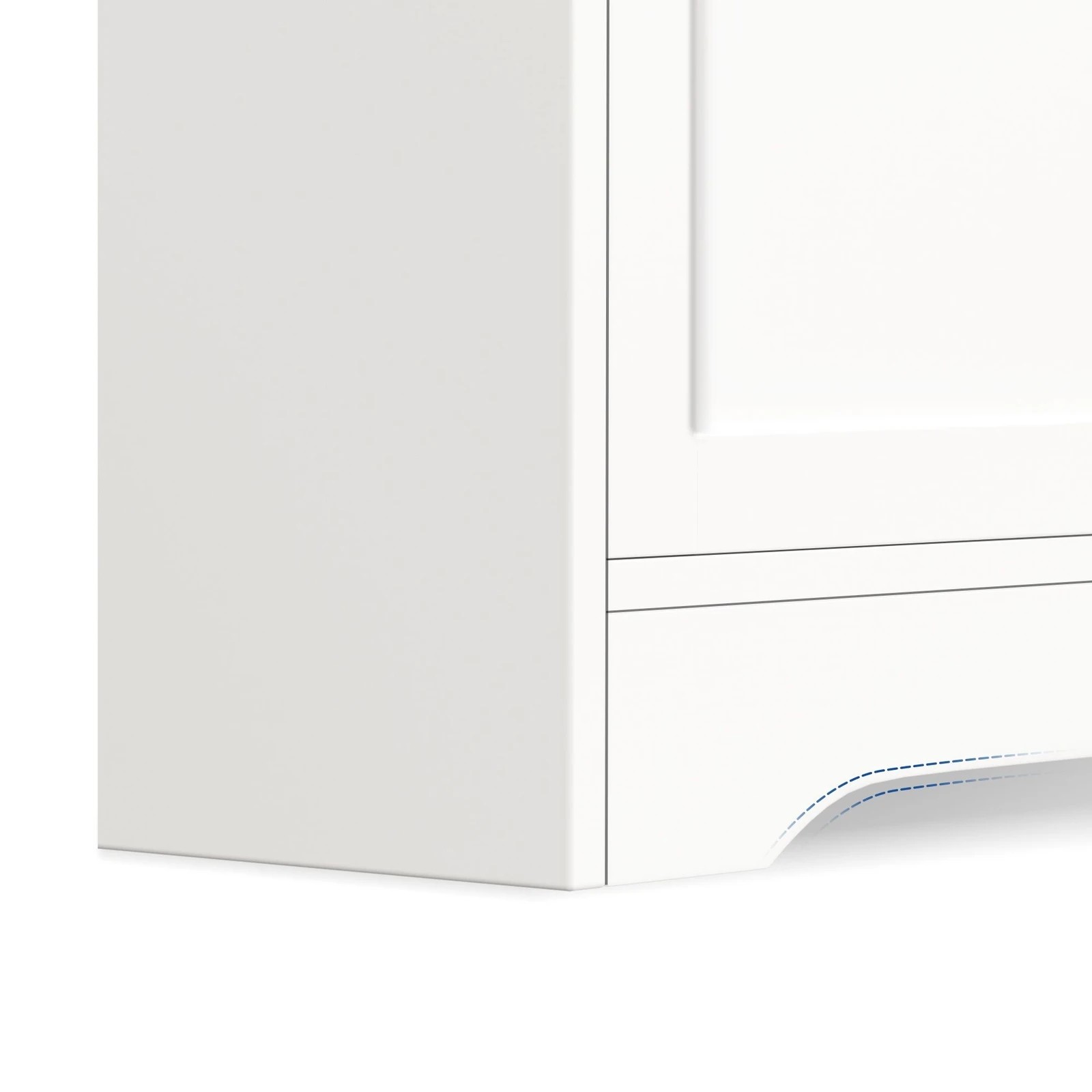 8 Alfordson Buffet Sideboard Cupboard Storage Cabinet Kitchen Hallway Doors - White, 8 of 10
