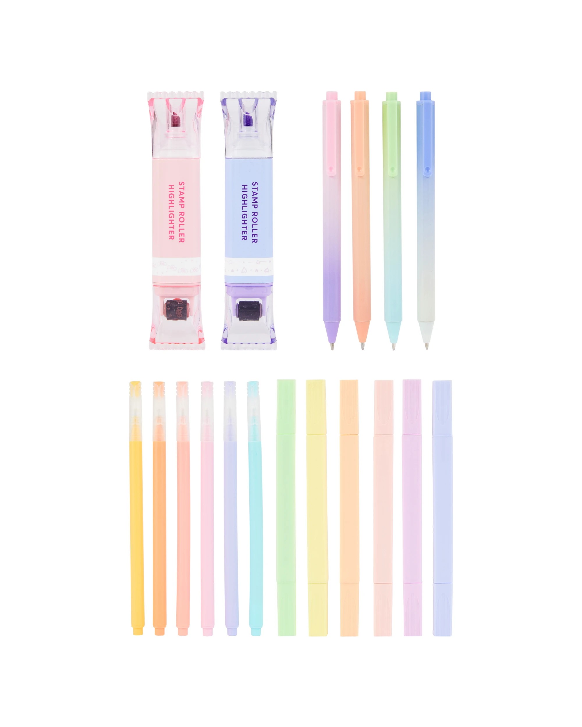 18 Pack Pastel Pen and Highlighter Set - Kmart