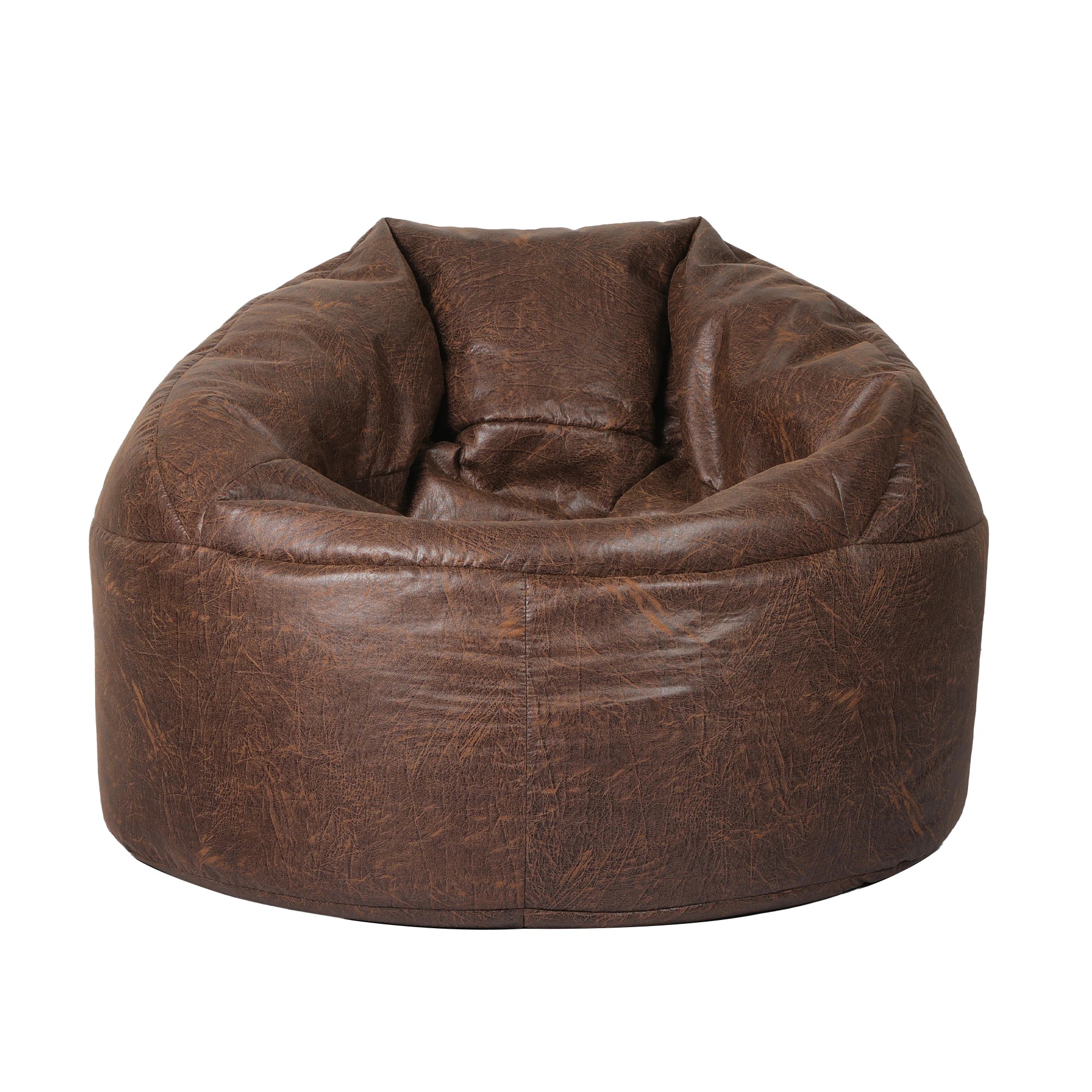 2 Marlow Bean Bag PU Cover Only - Brown, 2 of 6