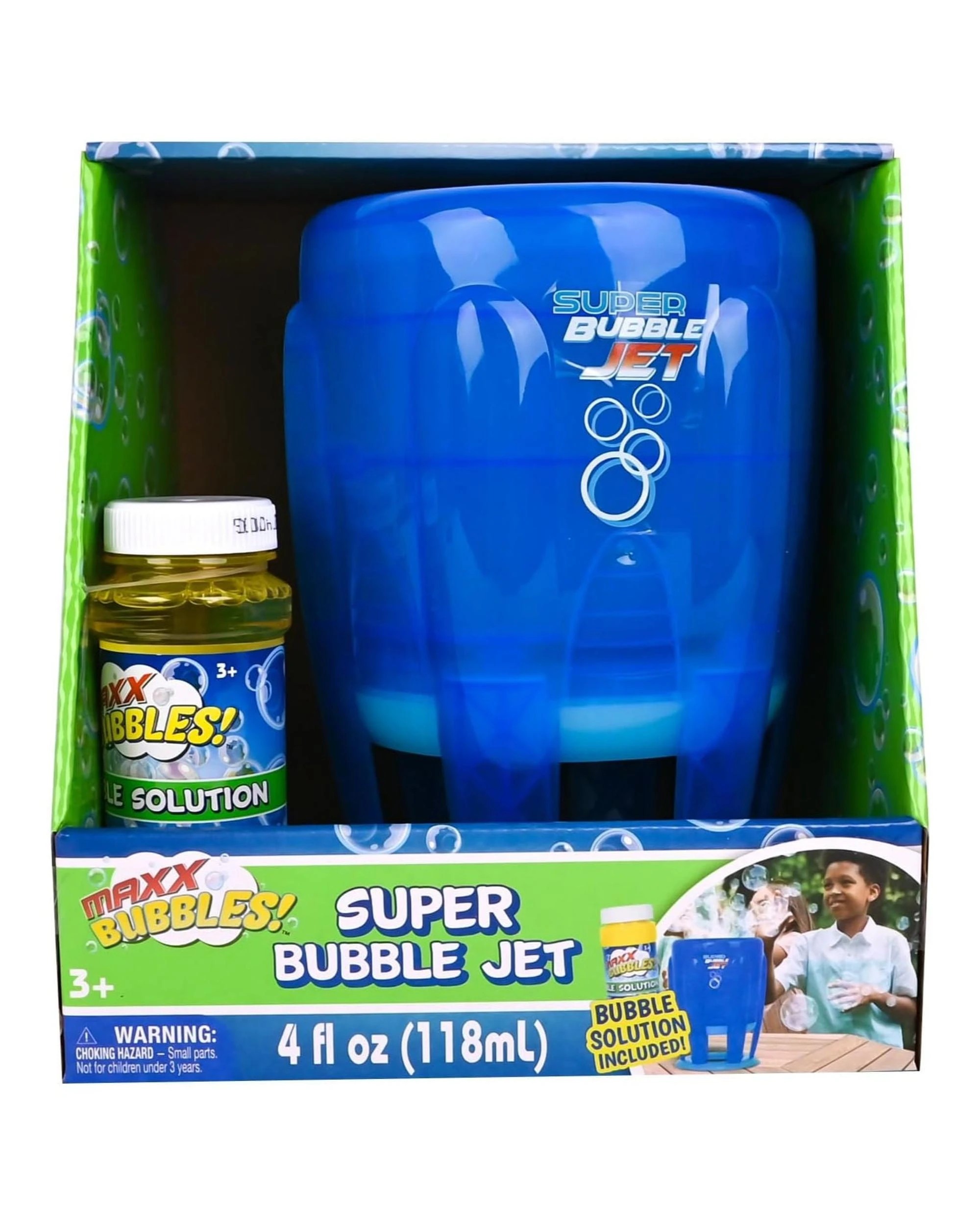 1 Maxx Bubbles Super Bubble Jet - Translucent Blue, 1 of 6