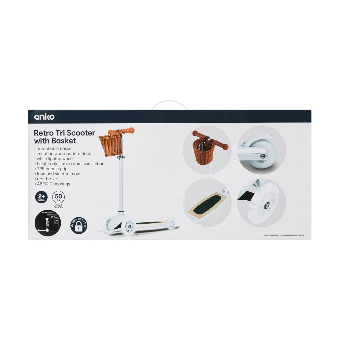 8 Retro Tri Scooter with Basket, 8 of 8