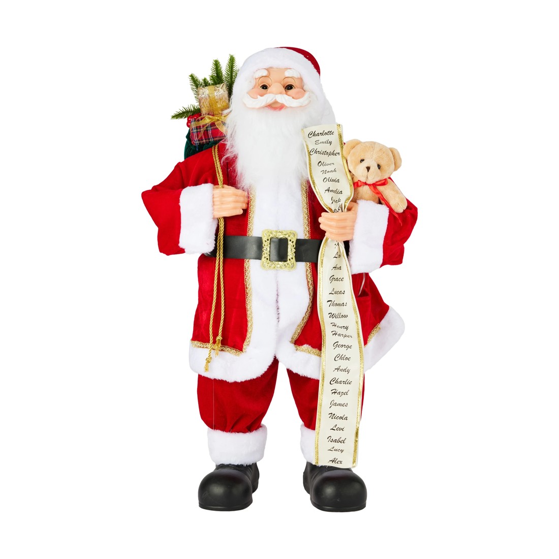 3 Light Up Traditional Santa, 3 of 7