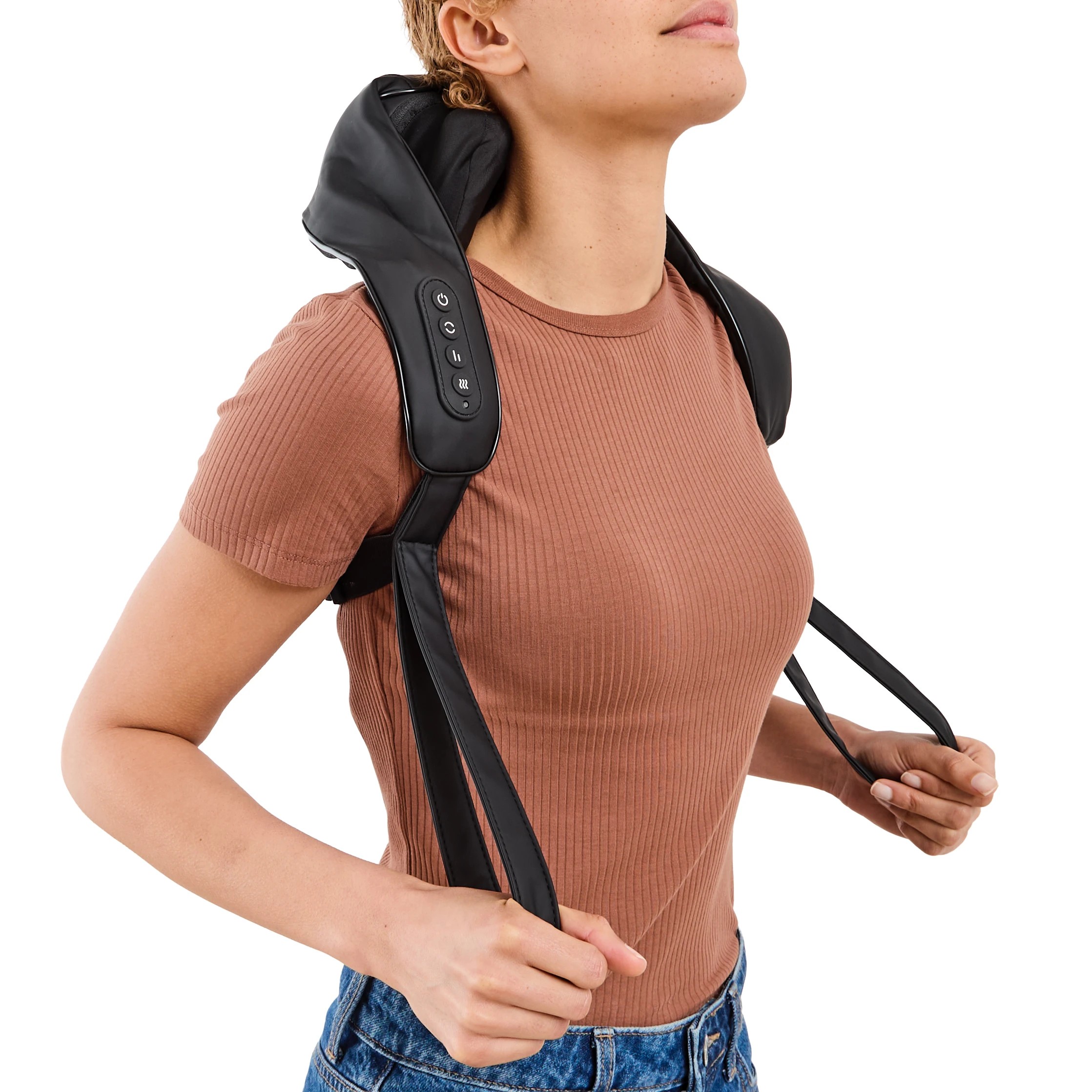 1 Shiatsu Neck Massager - Black, 1 of 7