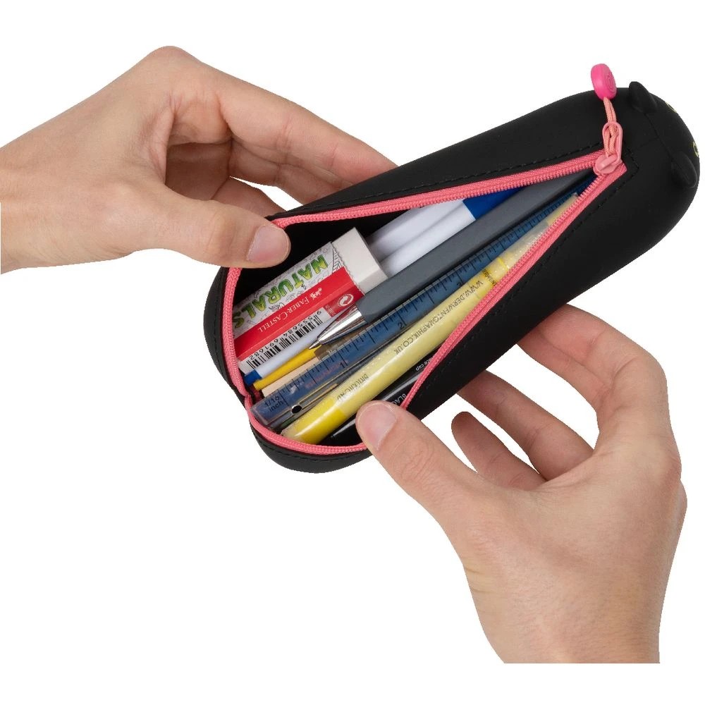 2 PuniLabo Lying Down Pencil Case Black Cat, 2 of 10