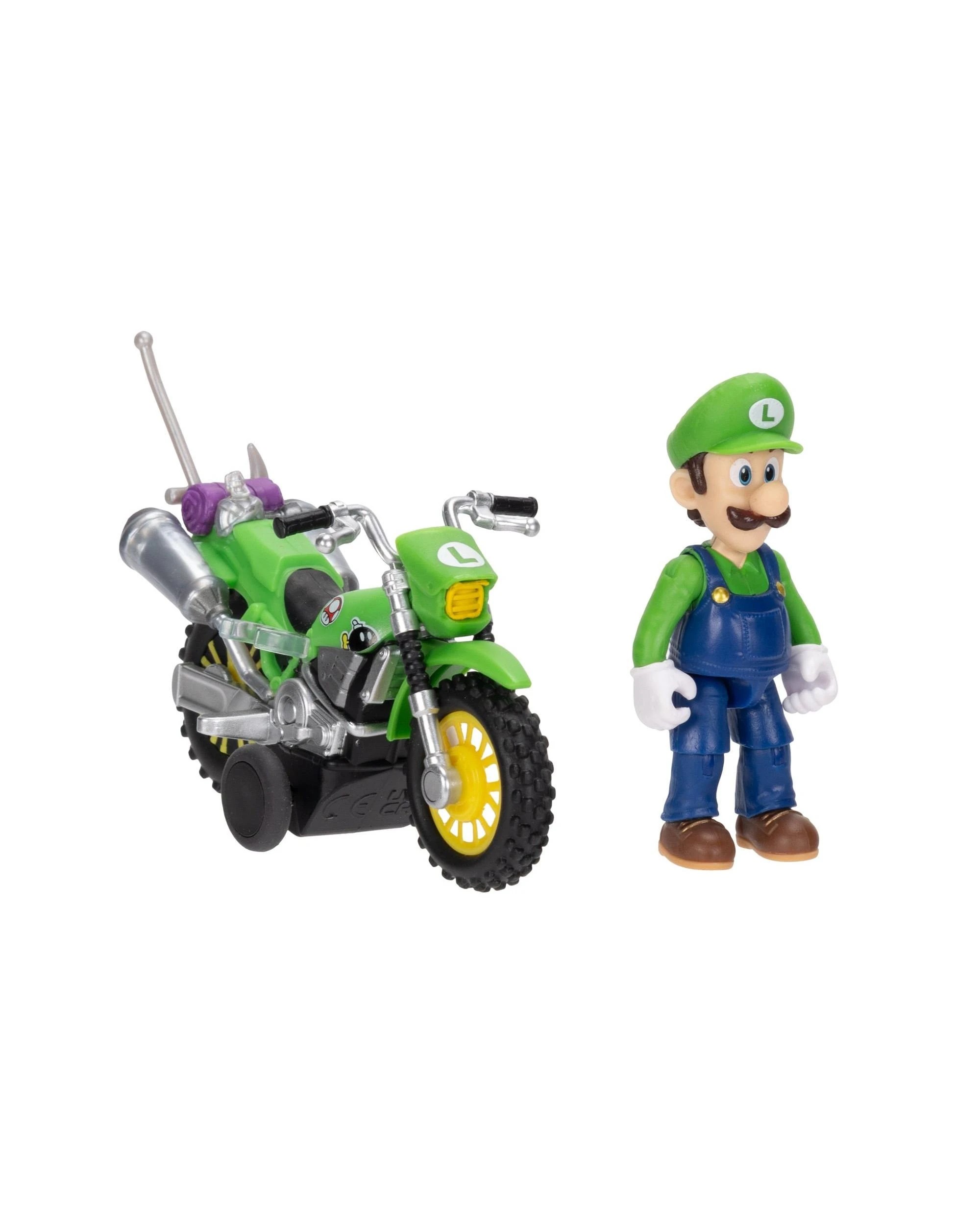 6 The Super Mario Galaxy Movie Pull Back Racer Luigi Figure, 6 of 10