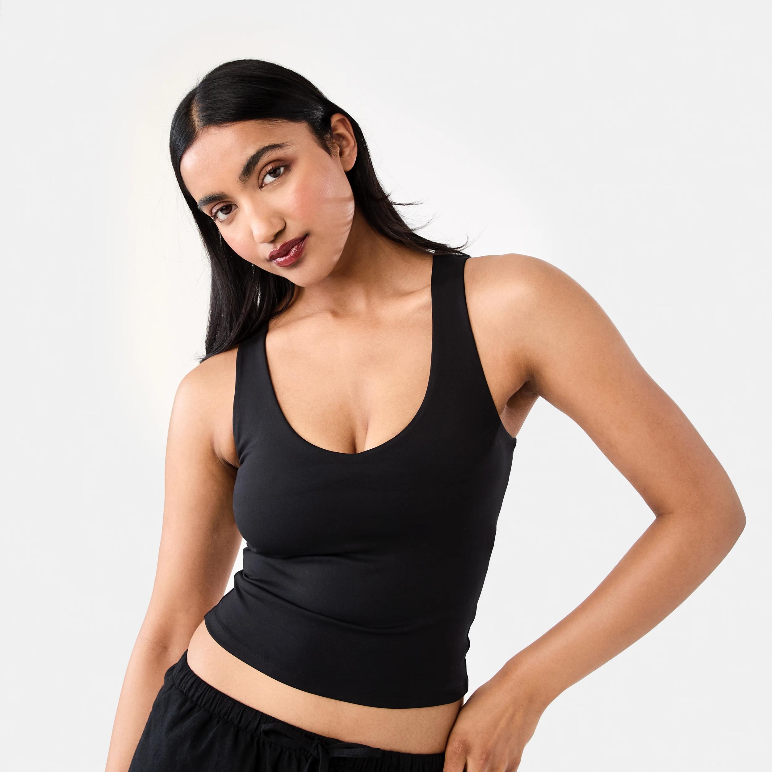 1 Buttersoft V-Neck Tank Black, 1 of 8