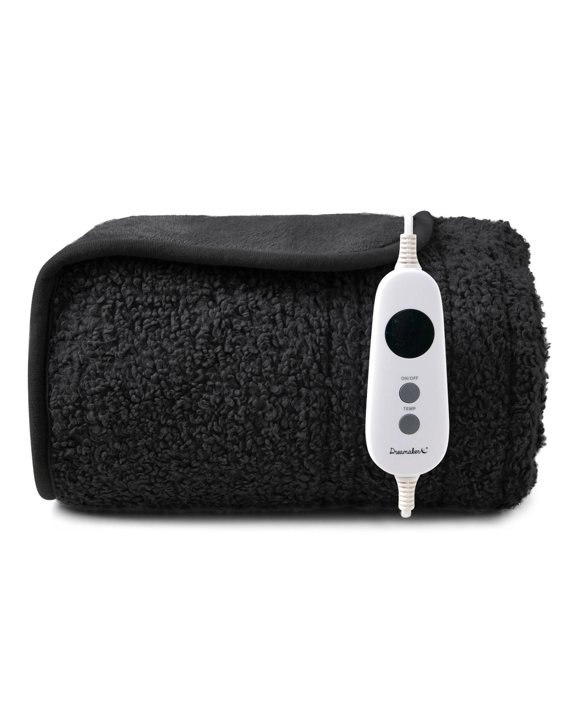 2 Dreamaker Teddy Fleece Heated Throw 130x160cm - Charcoal, 2 of 6