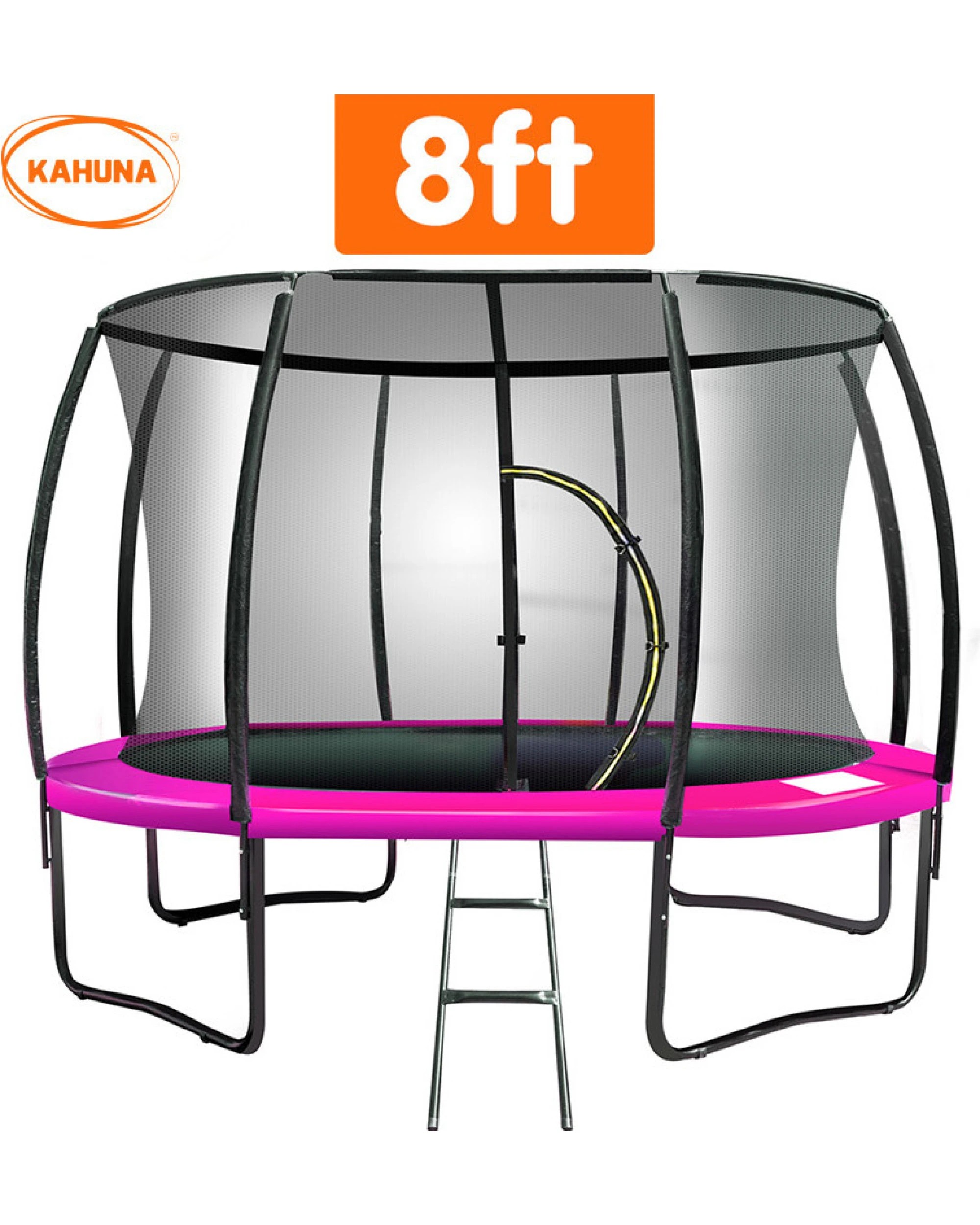 3 Kahuna Trampoline 8 ft Outdoor Spring - Pink - Pink, 3 of 5