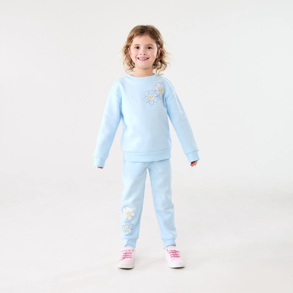 6 Print Crew Neck Sweatshirt WATCH ME GROW BLUE, 6 of 7