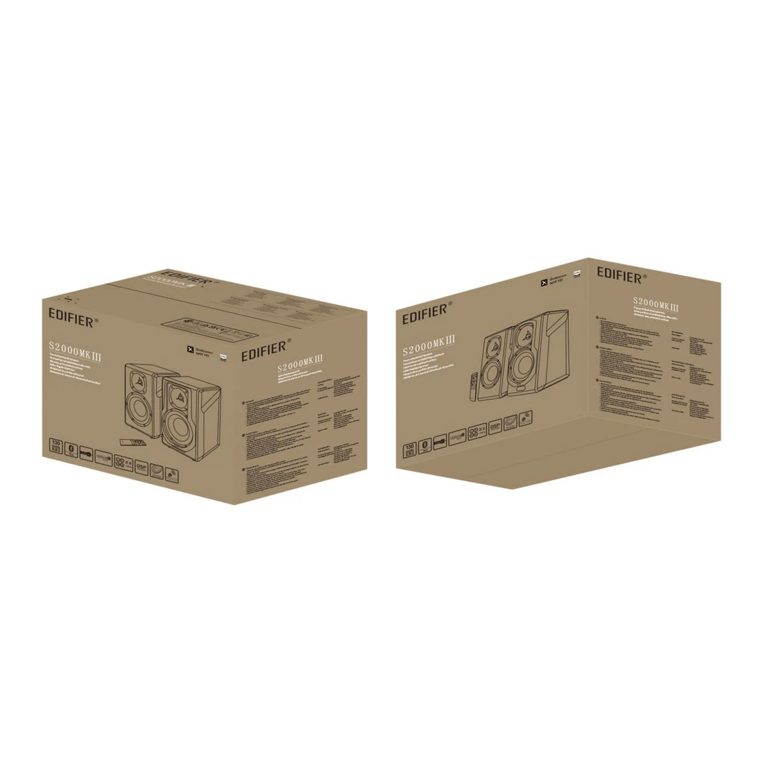 7 EDIFIER S2000MKIII Premium Hi-Res Bookshelf Speaker Brown, 7 of 8