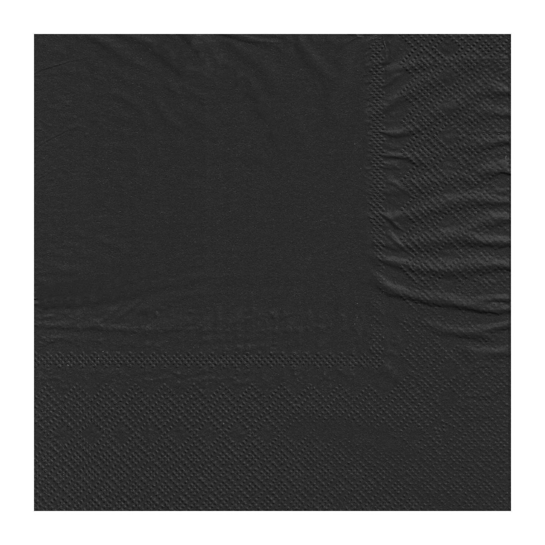 1 Alpen Black Cocktail Napkins / Serviettes Pack of 50, 1 of 1