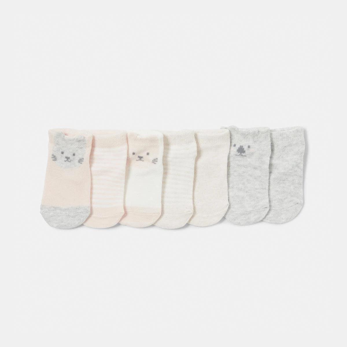 1 7 Pack Novelty Low Cut Socks Cat A, 1 of 3