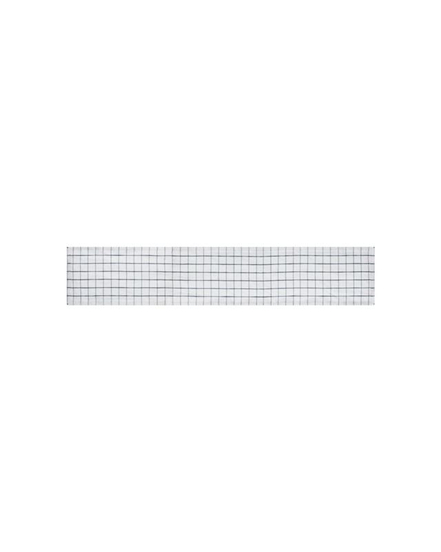 Mikasa Industrial Check Linen-Blend Table Runner 230x33cm - M