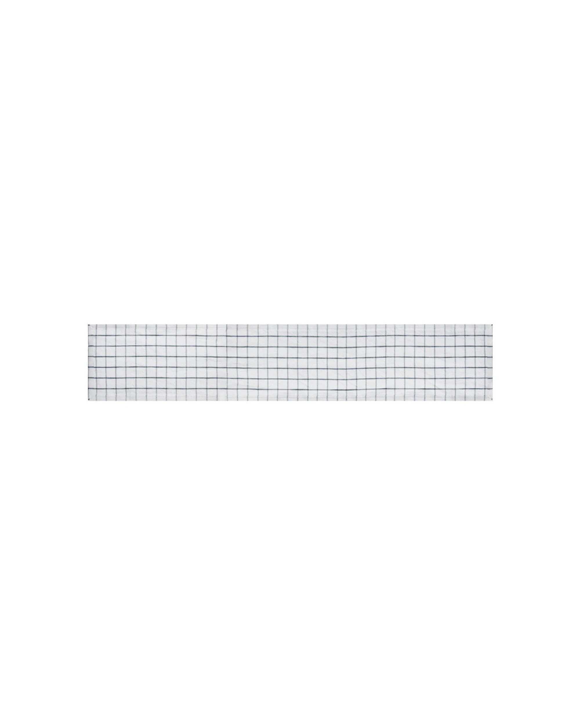1 Mikasa Industrial Check Linen-Blend Table Runner 230x33cm - Multi, 1 of 5
