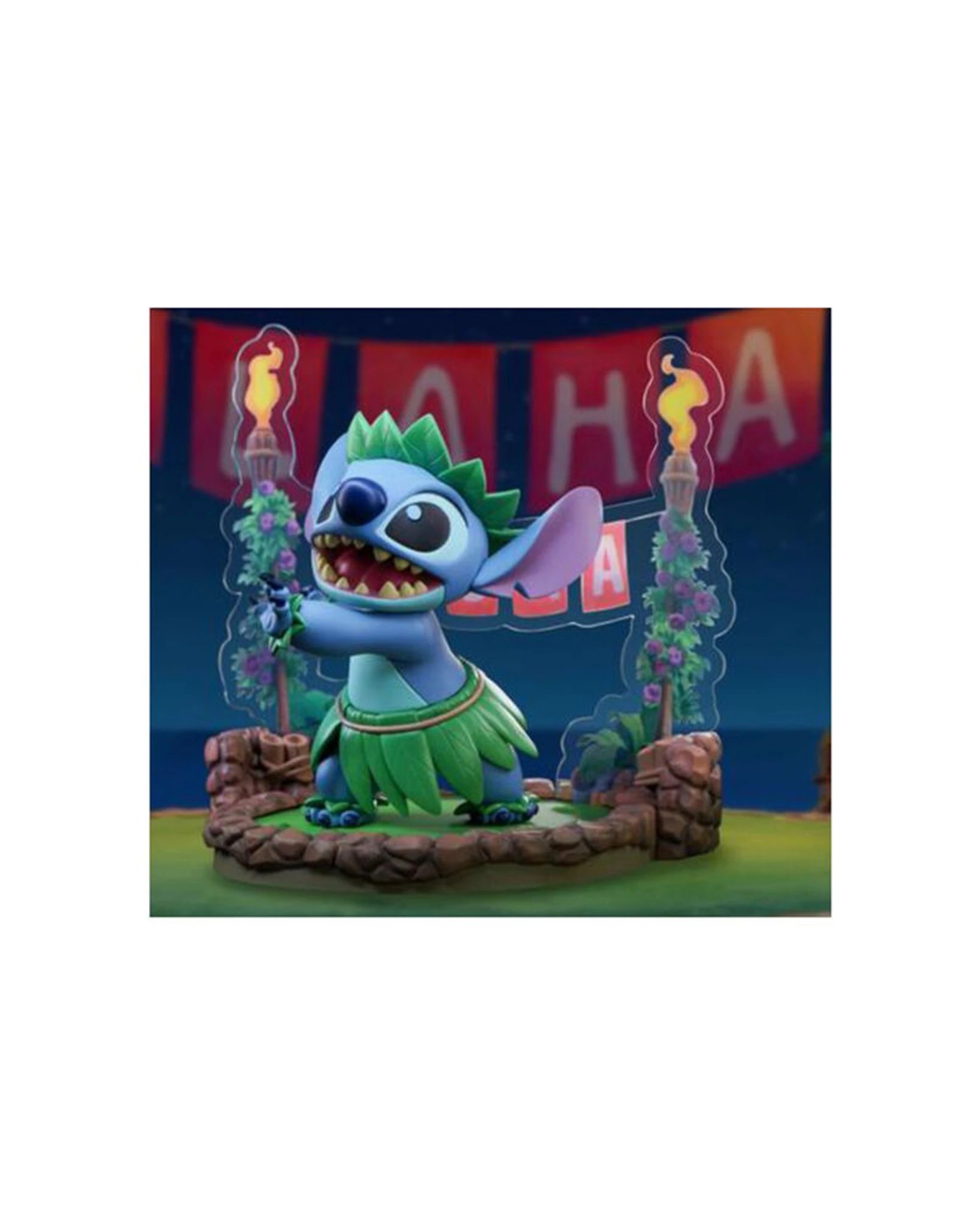 2 Lilo And Stitch Stitch Hula Dance Statue 1-10 Scale 10cm PVC Figurine - Multi, 2 of 3