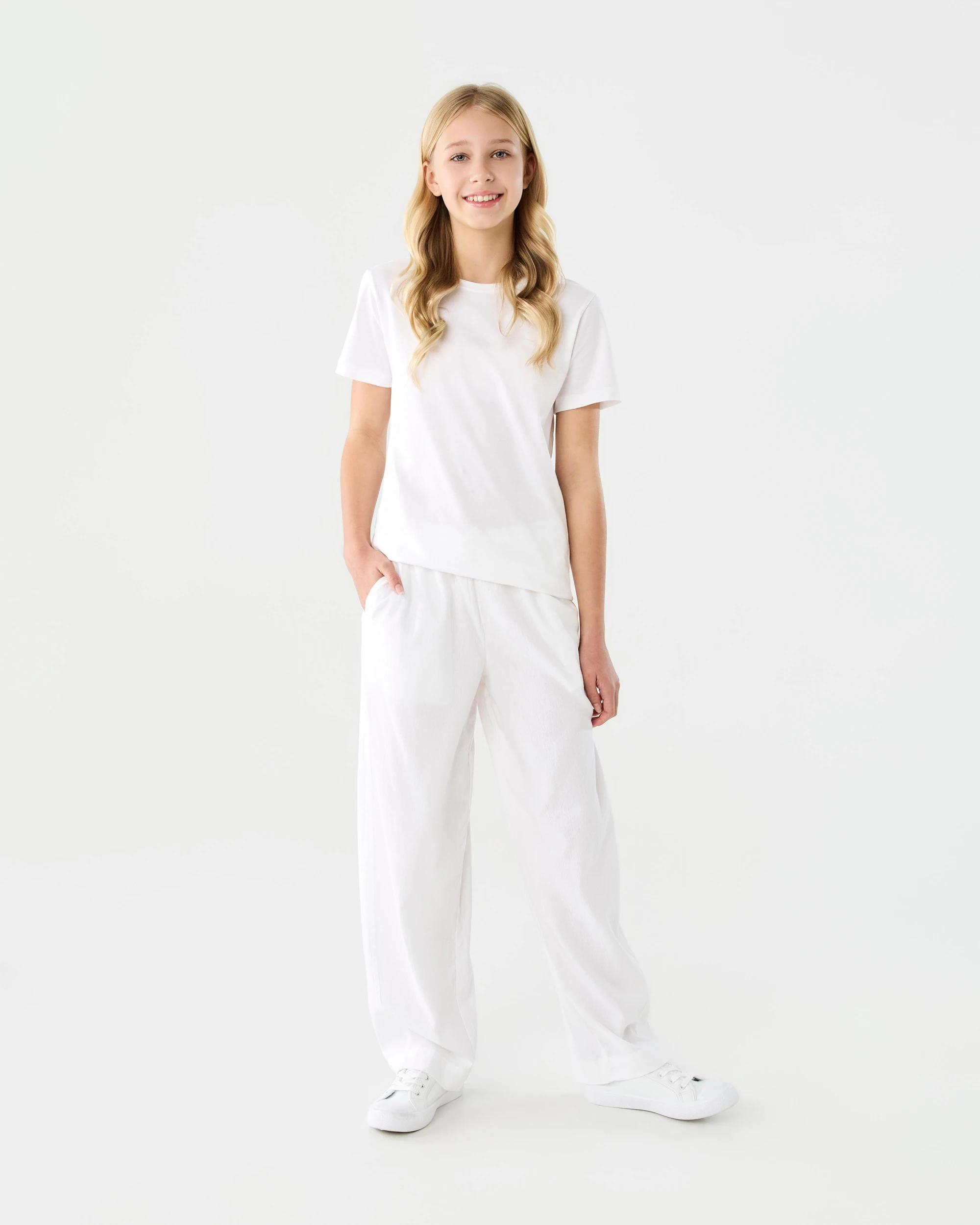 4 Barrel Leg Pants White, 4 of 5