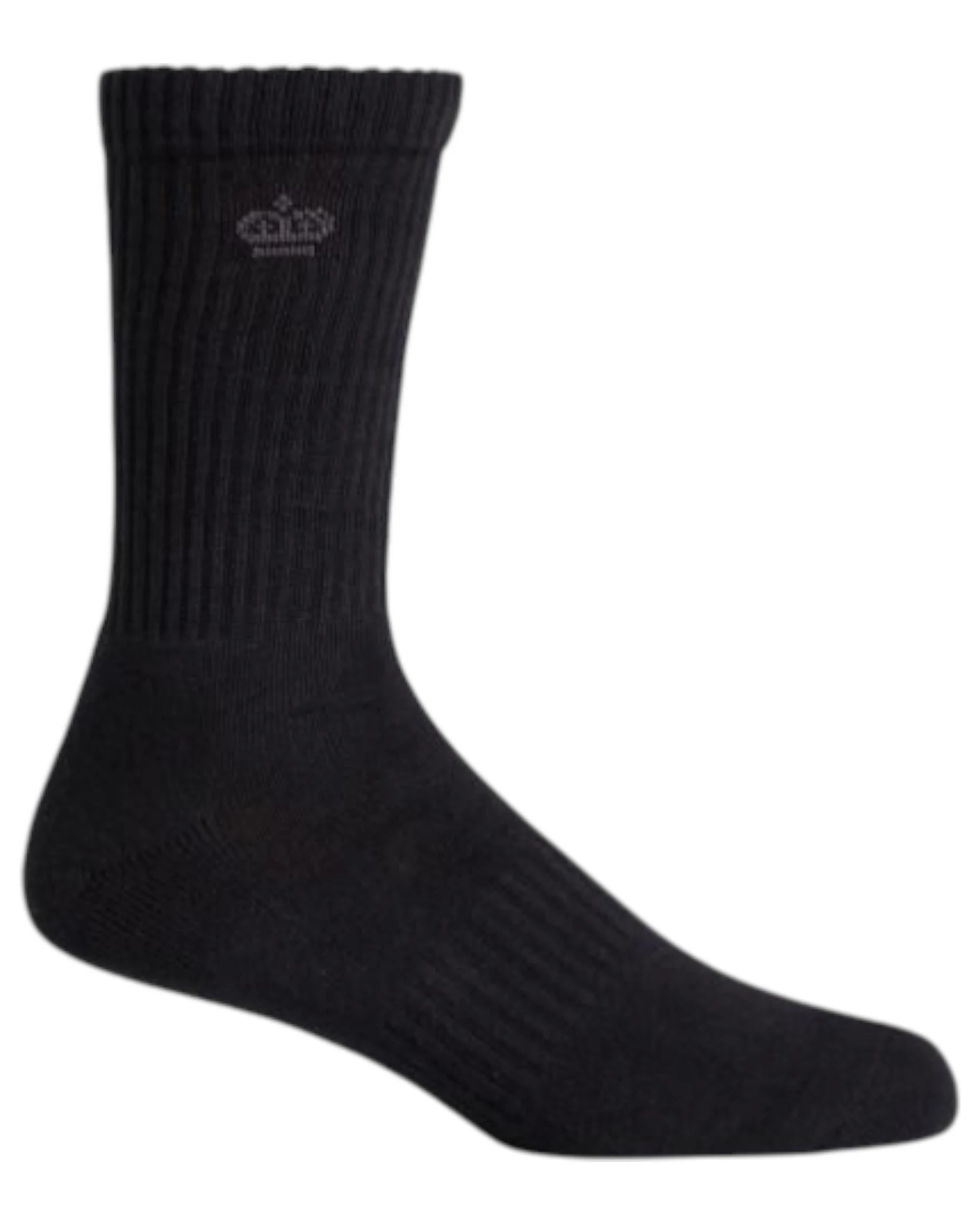 2 KingGee 10 Pairs Mens Work Socks Black Crew BLACK, 2 of 4