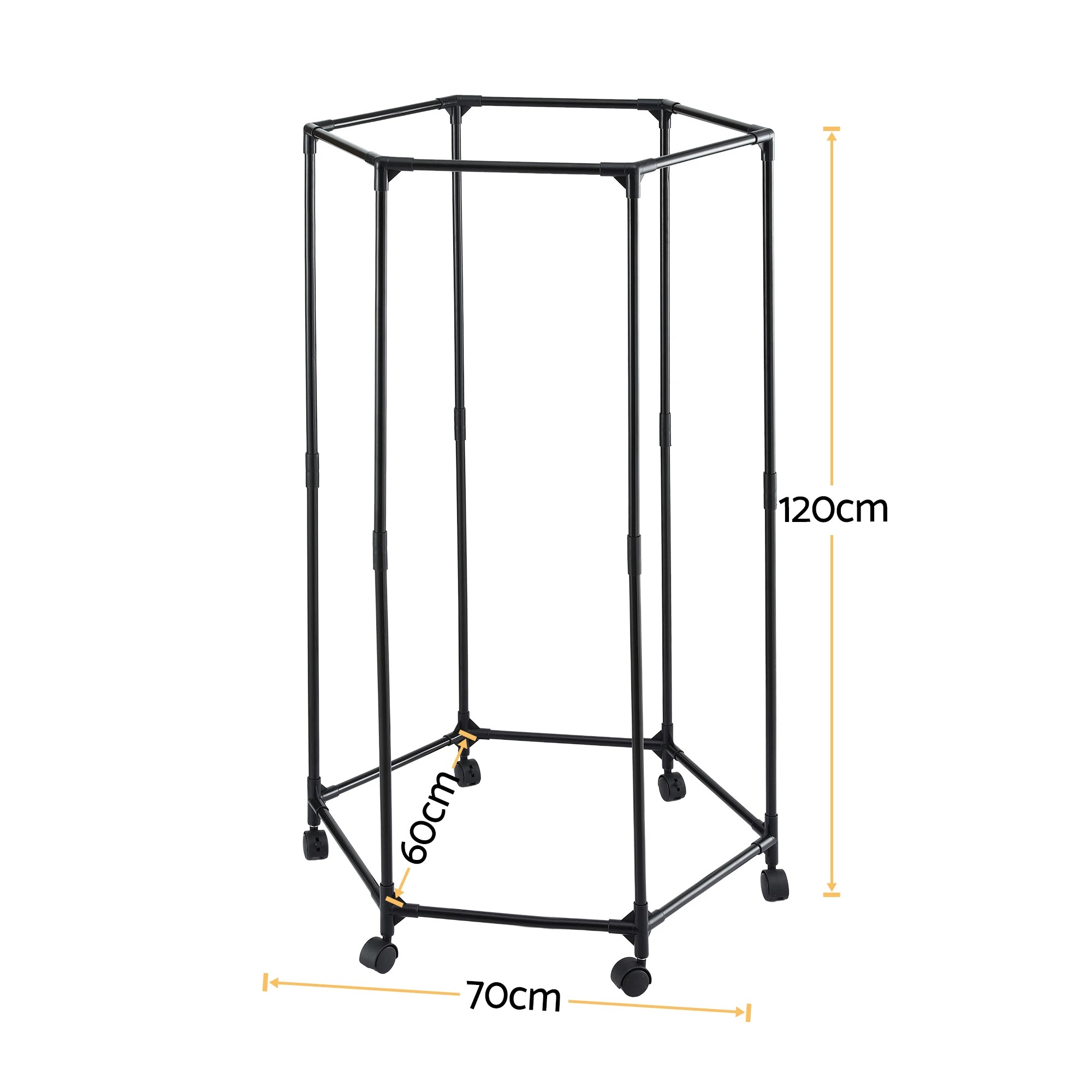 1 Artiss Clothes Rack Airer Rail Coat Stand Adjustable - Black, 1 of 1