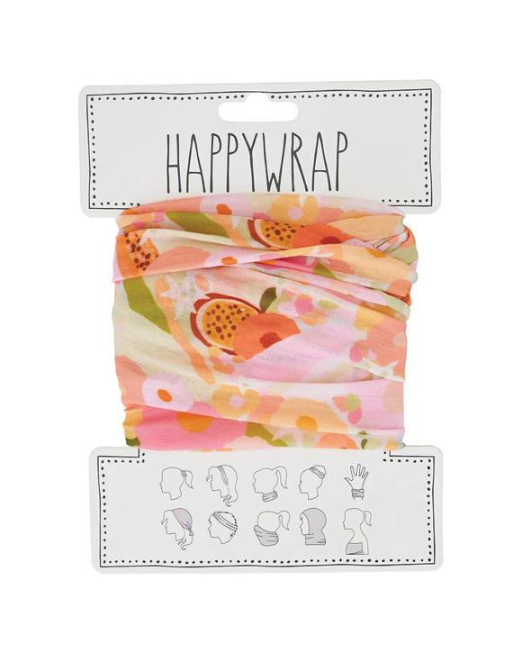 Annabel Trends Happywrap Womens Multipurpose Bandana 50x25cm Versatile Tutti Fruitti - Multi