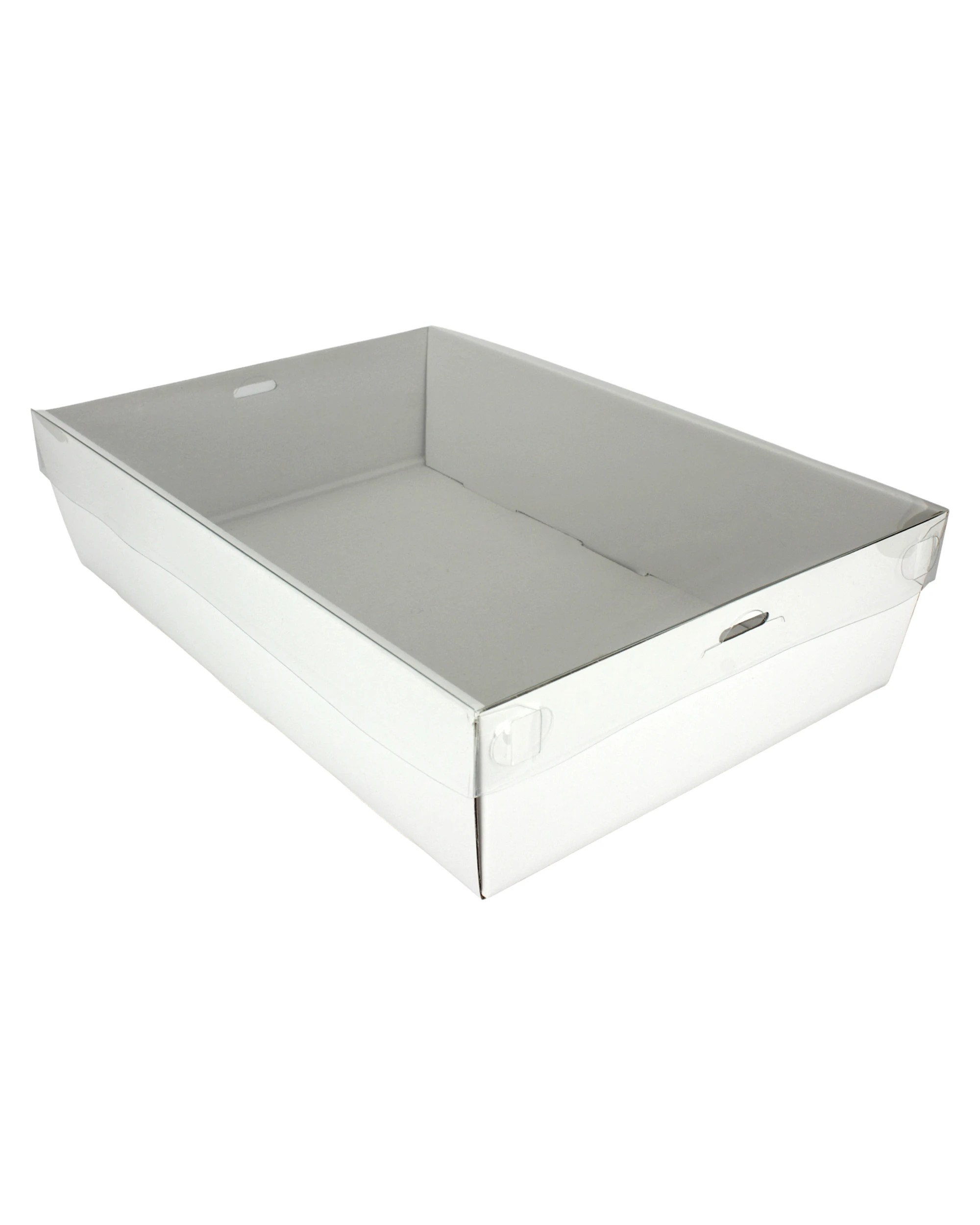 1 Spice Kitchen White Grazing Box with Clear Plastic Lid 30.5cm x 20.5cm x 8cm - White, 1 of 4