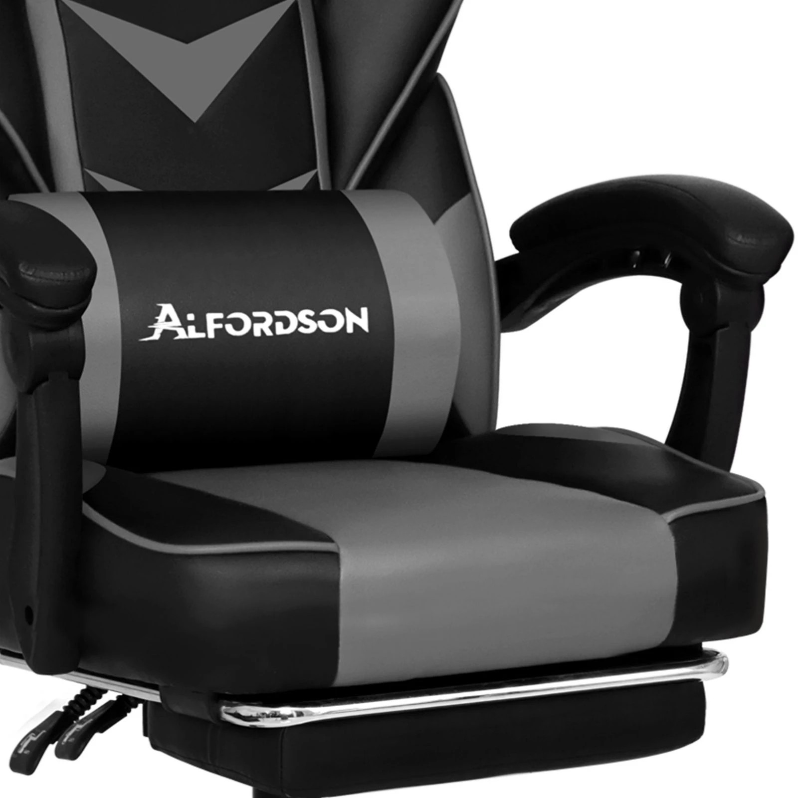 8 Alfordson Massage Gaming Chair Computer Chair - Grey, 8 of 10