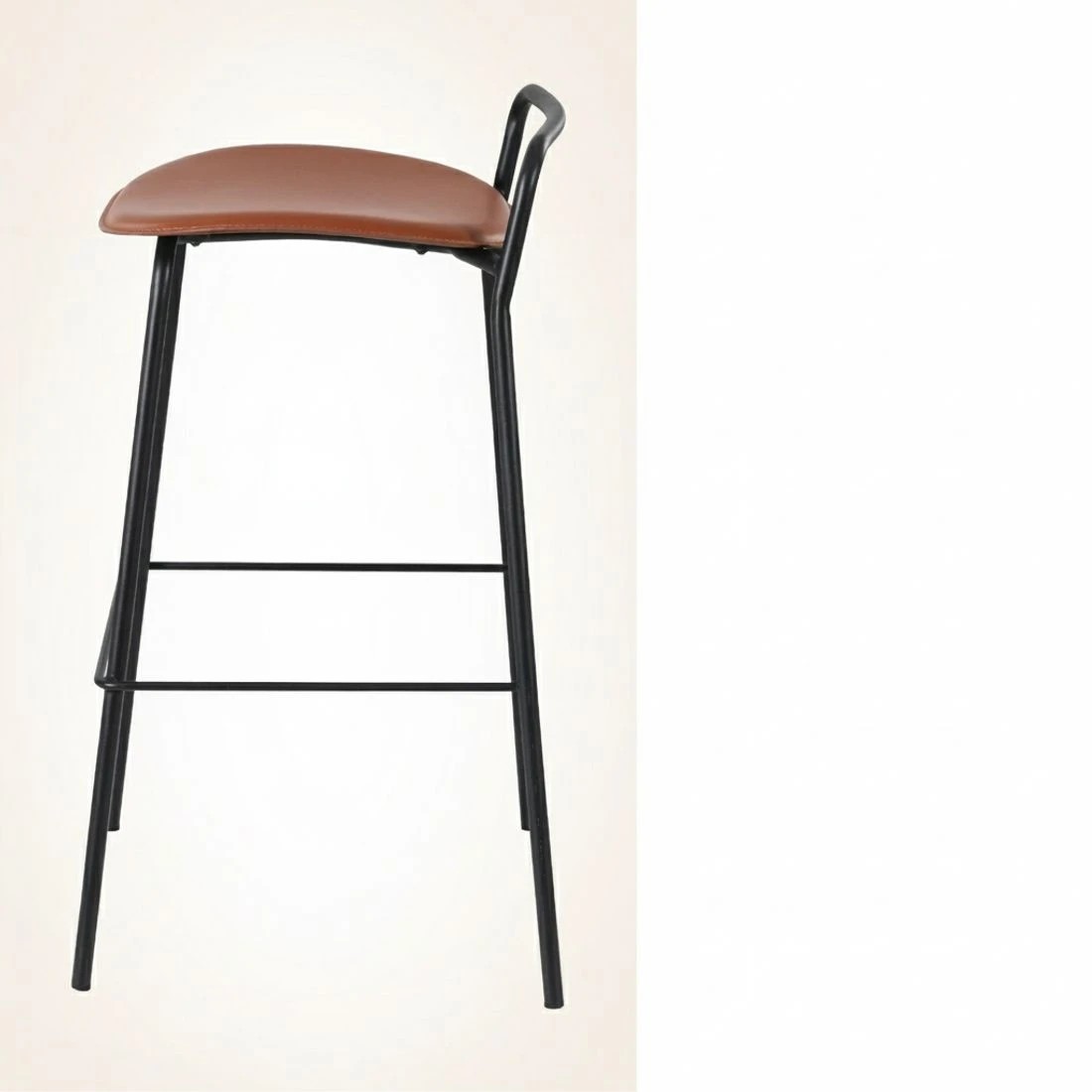 4 2x Artiss Bar Stools Kitchen Counter Stools Metal - Brown, 4 of 6