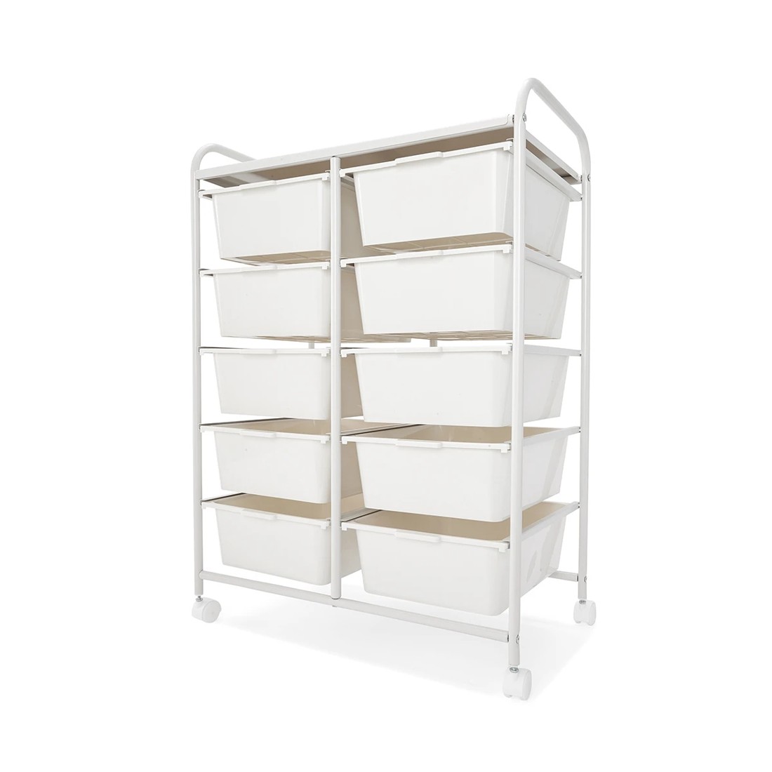1 10 Drawer Unit - White, 1 of 10