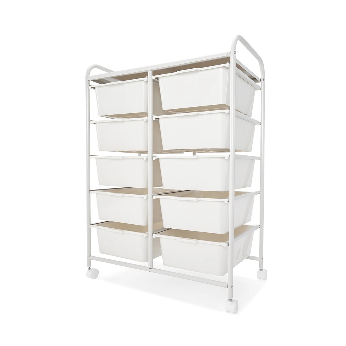 1 10 Drawer Unit - White, 1 of 10