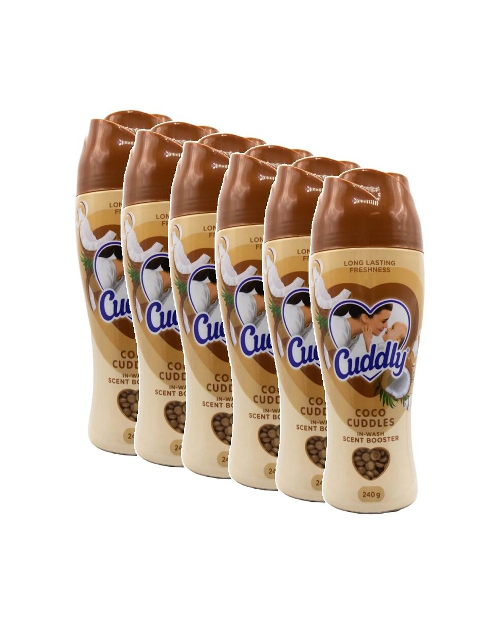 1 Cuddly 6PK In Wash Scent Booster Pellets Coco Cuddles Coconut Fragrance 240 - Beige, 1 of 3
