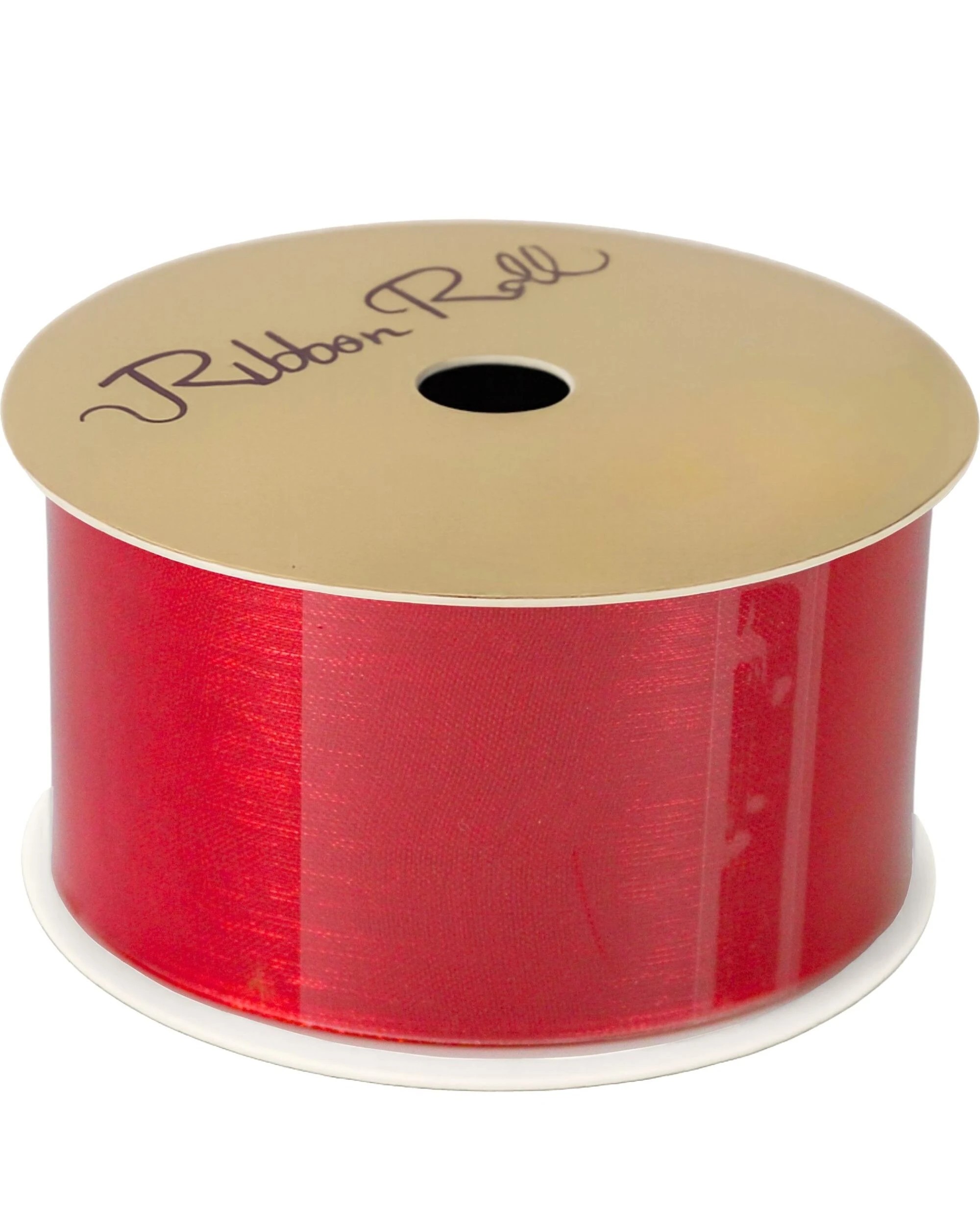 2 Artwrap Organza Ribbon Roll 38mm x 4m - Red, 2 of 2