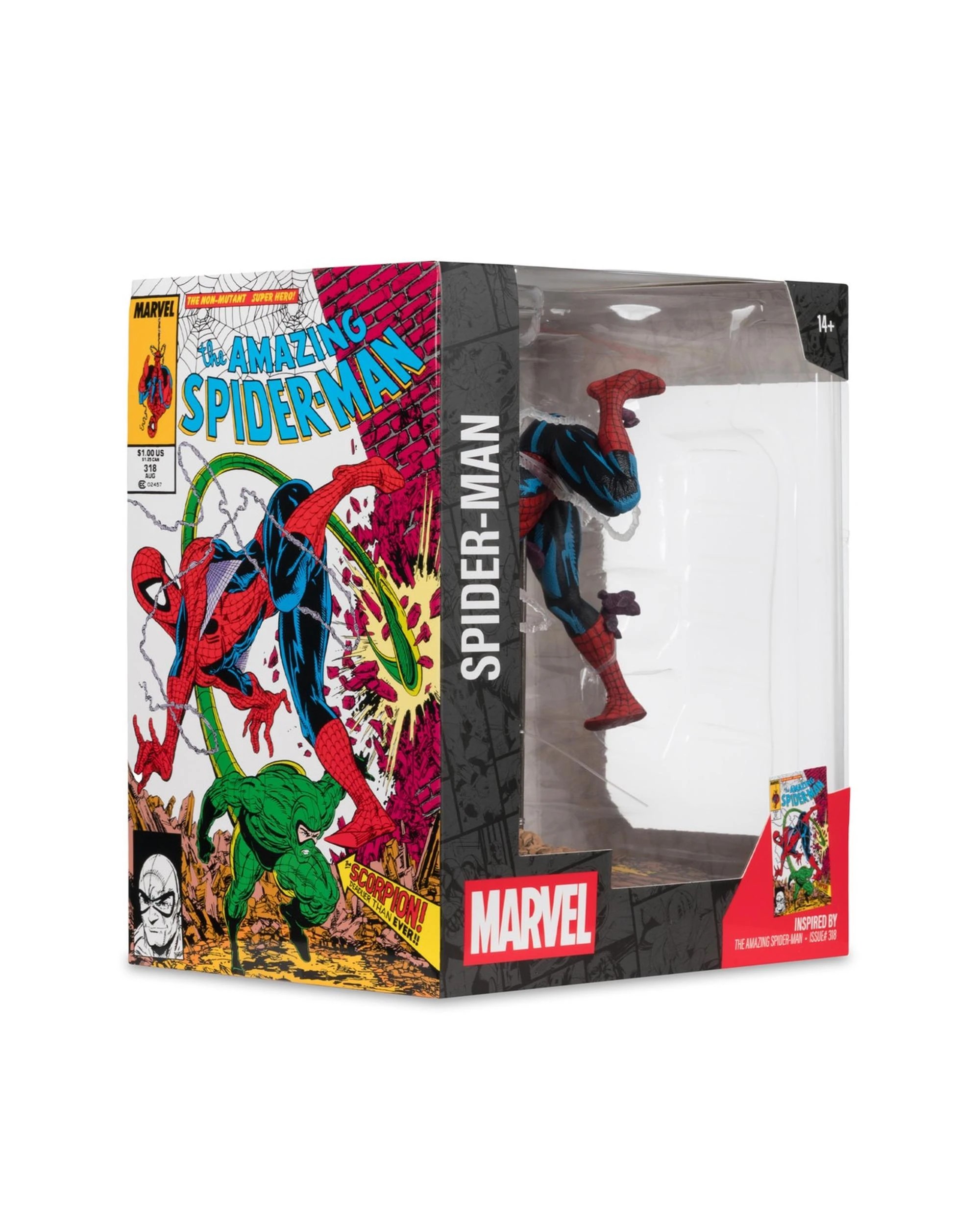 9 McFarlane Marvel Collection The Amazing Spider-Man #318 Spider-Man 1:10 Scale Figure, 9 of 10