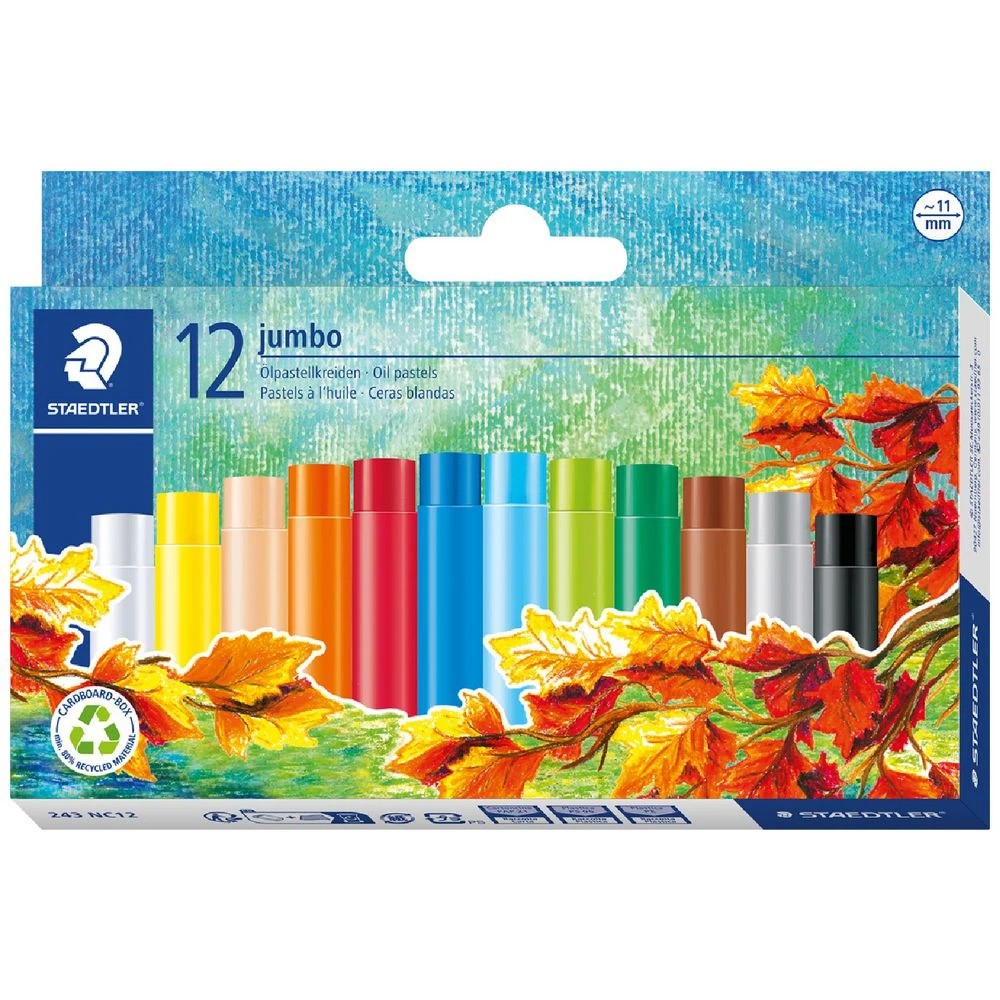 1 Staedtler Jumbo Oil Pastels 12 Pack, 1 of 6