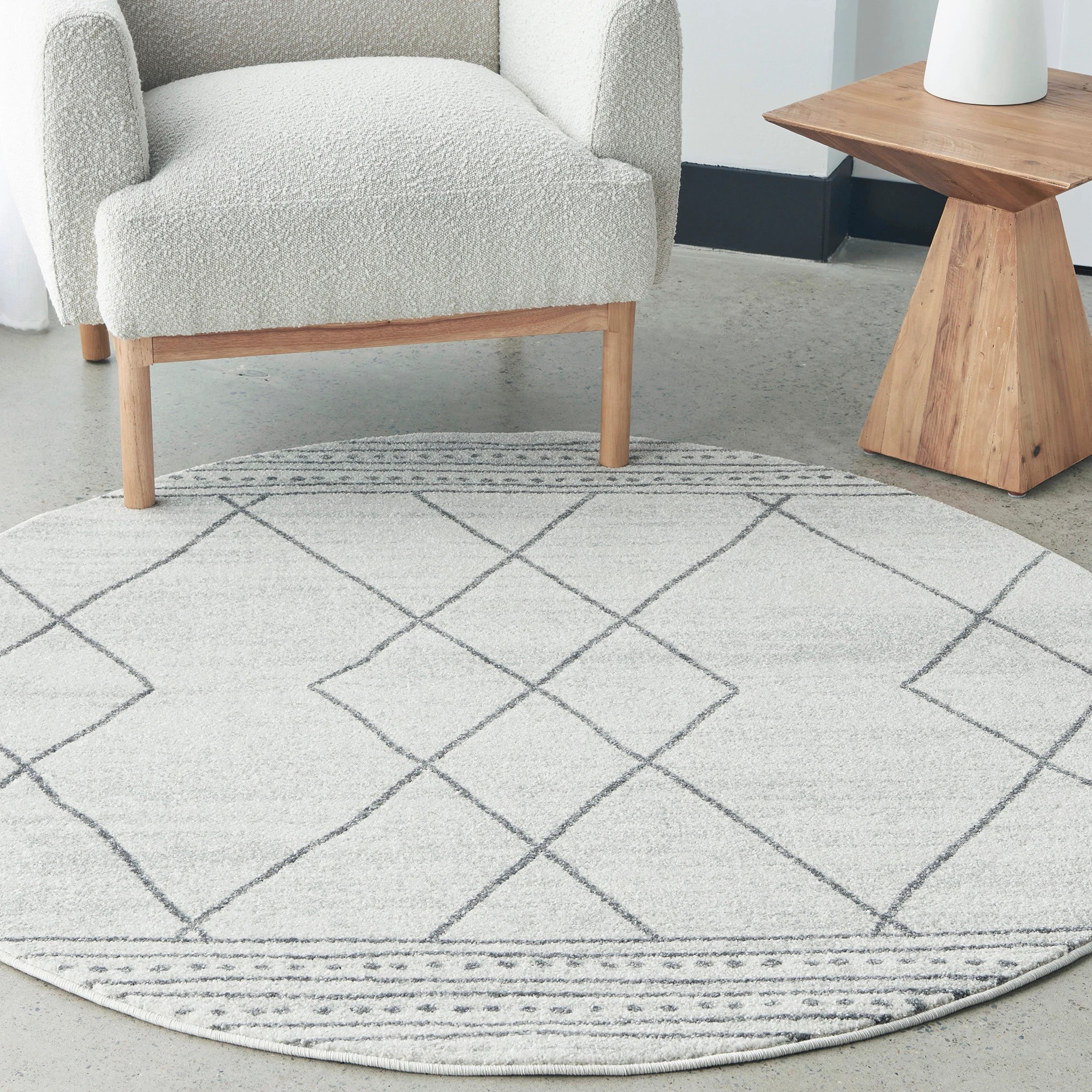 1 Common Ground Rugs Elysium Gina 240x240 cm Rug - Natural, 1 of 6